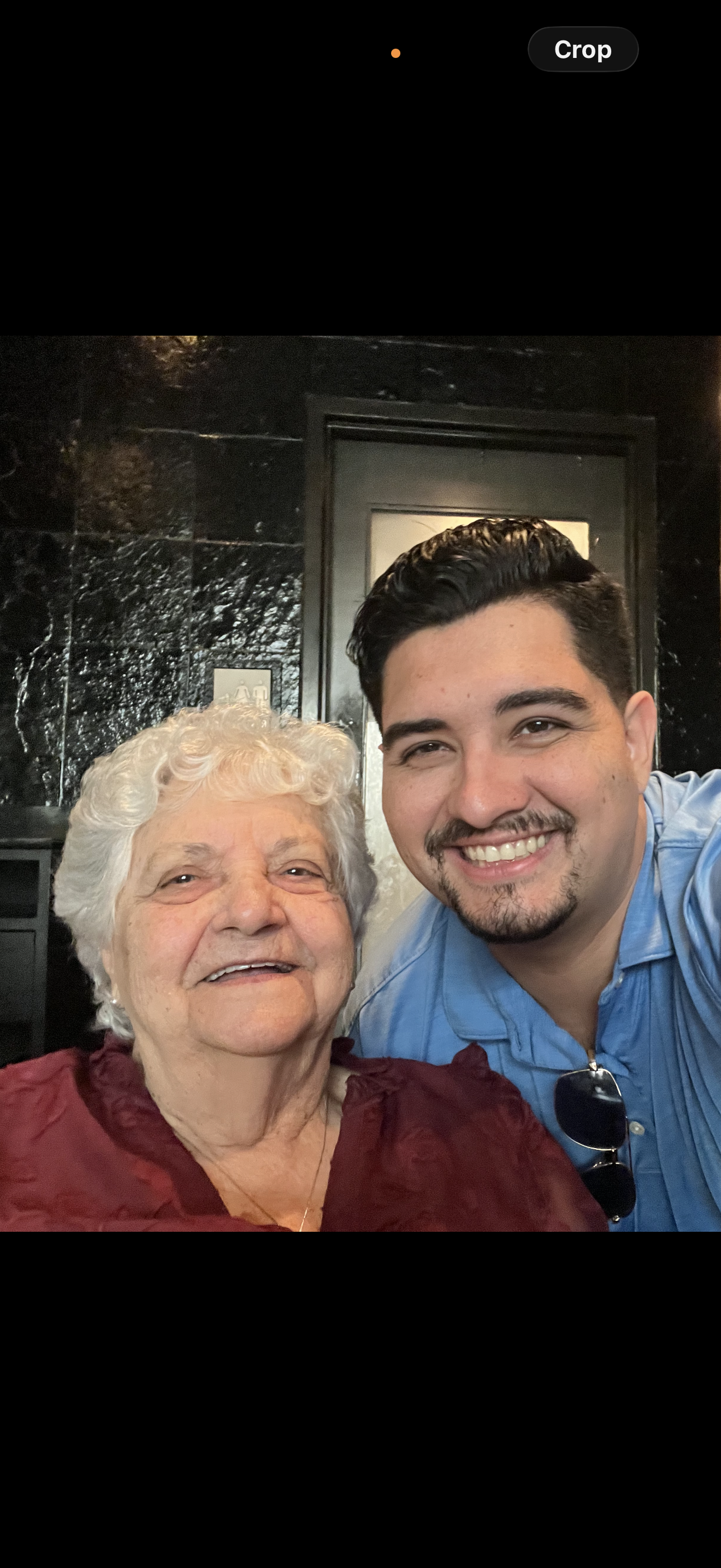 A man and woman taking a selfie