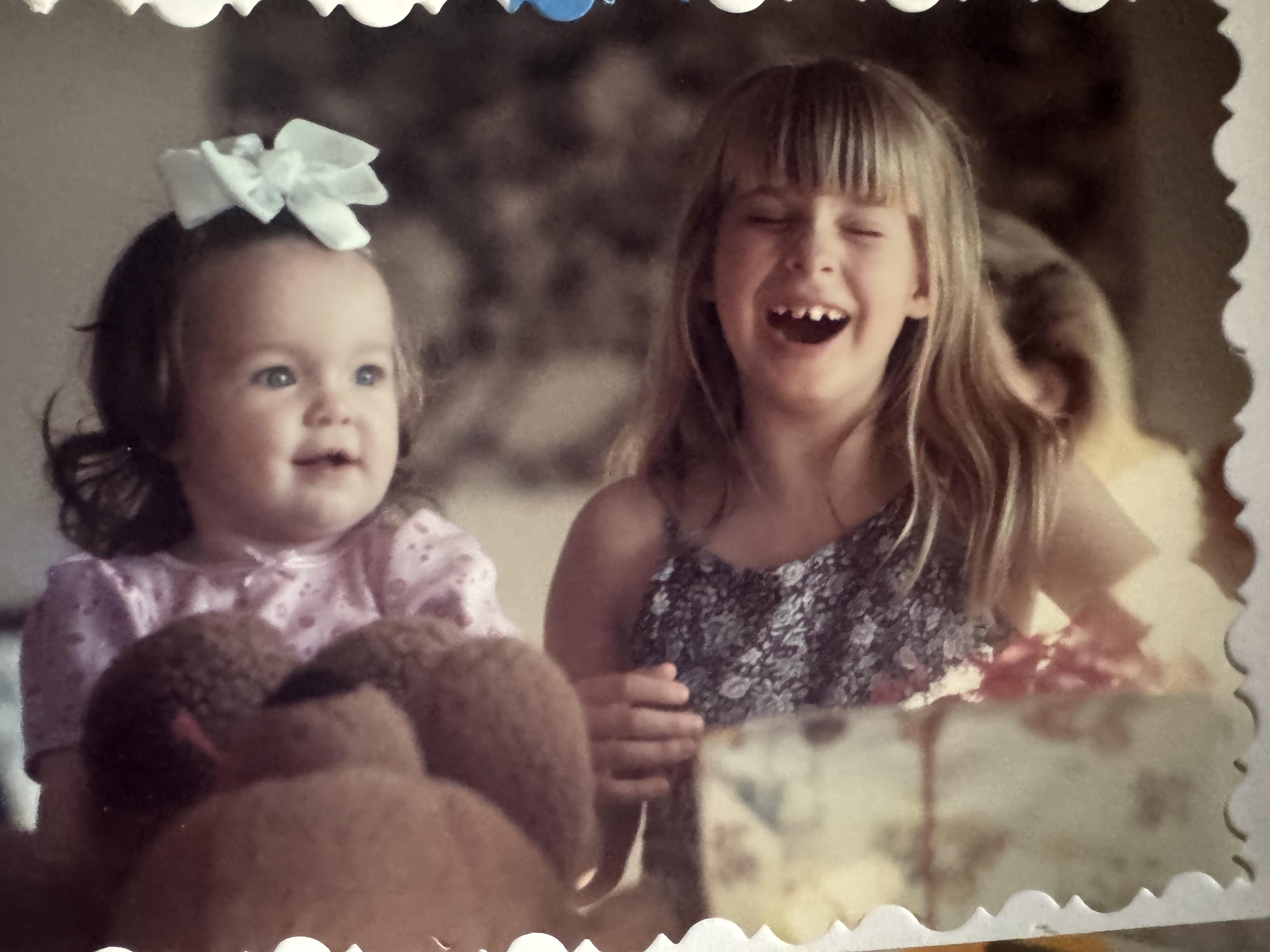 A group of children laughing