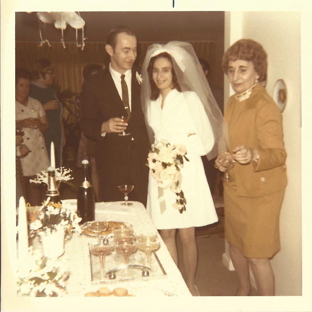 A man and woman standing next to each other
