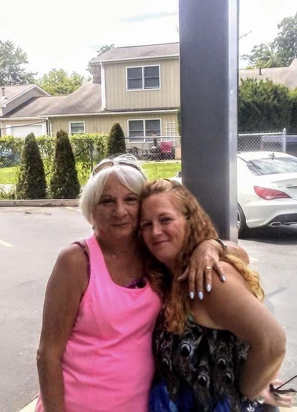 Two women posing for a picture