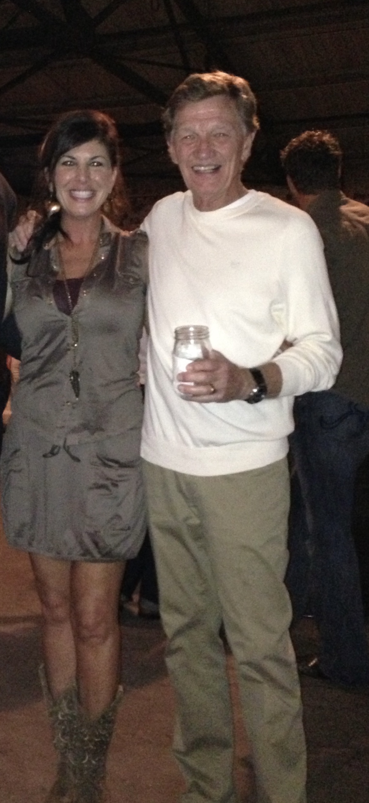 A man and woman standing together