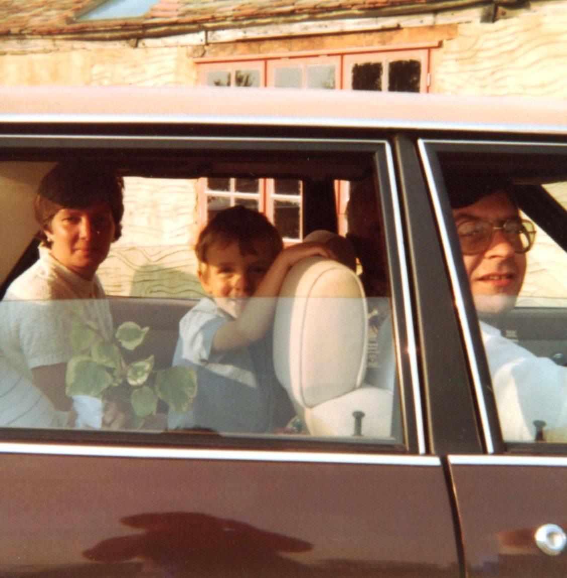 A group of people in a car