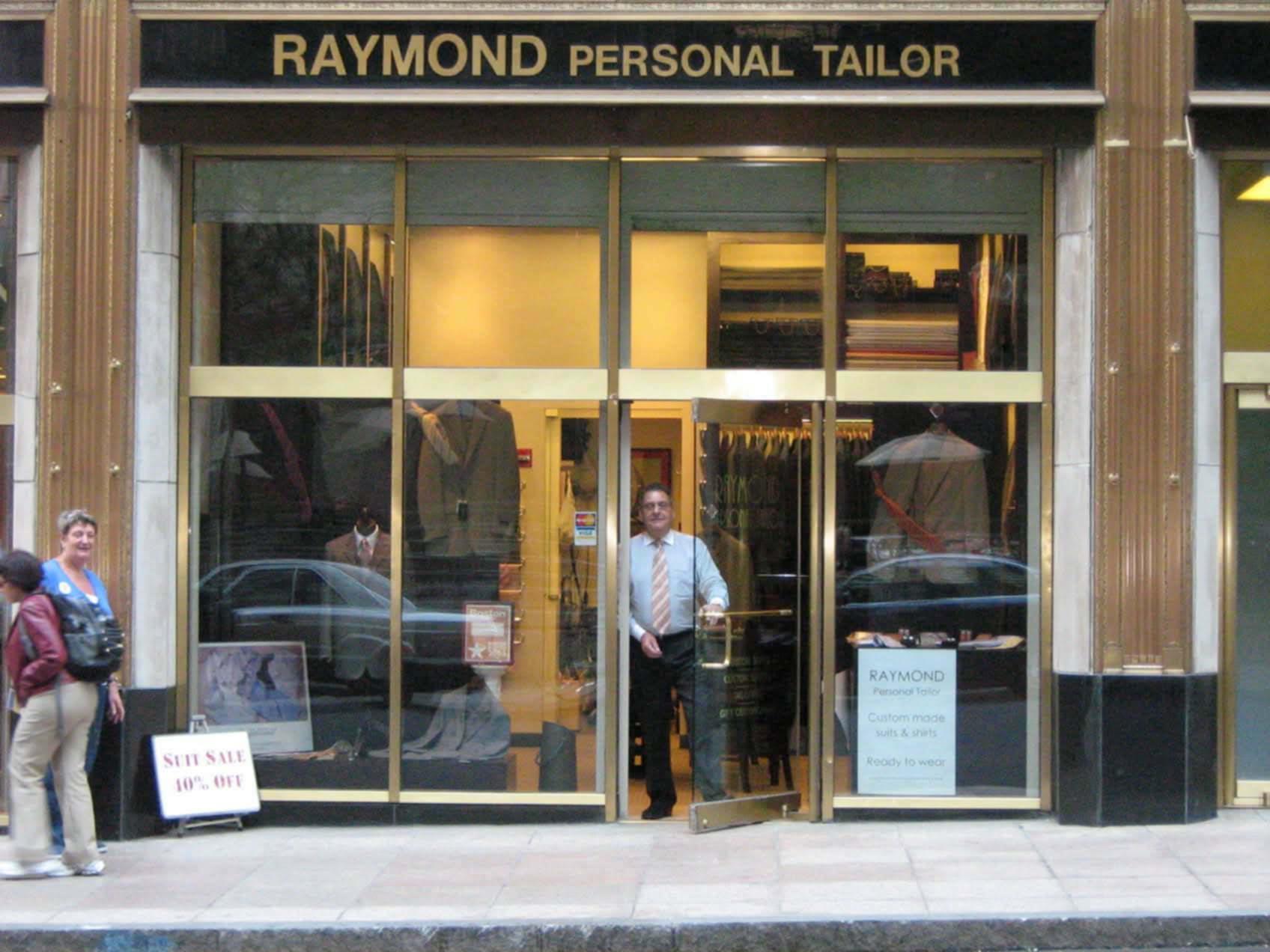 A man opening a store