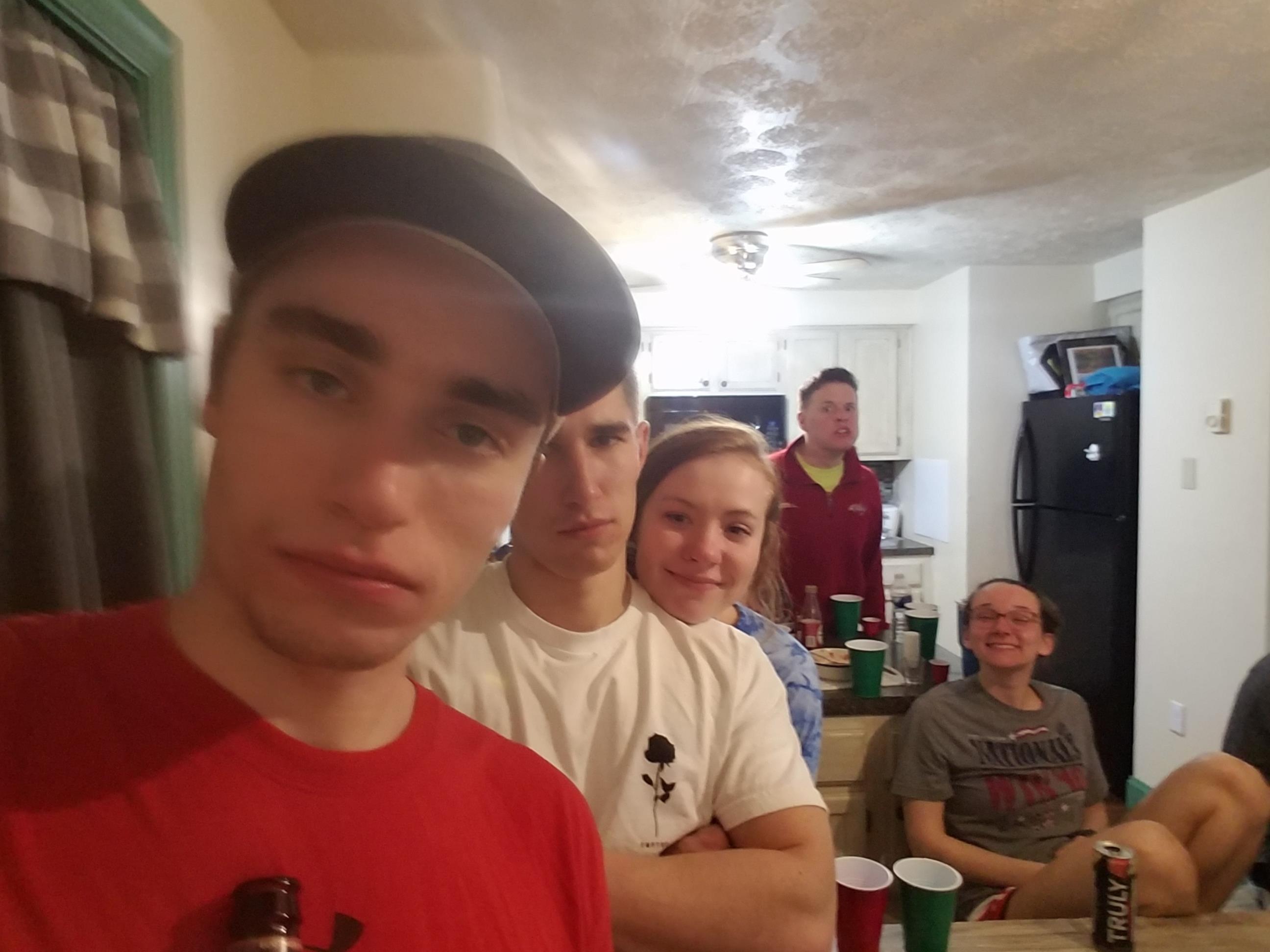 A group of people in a room