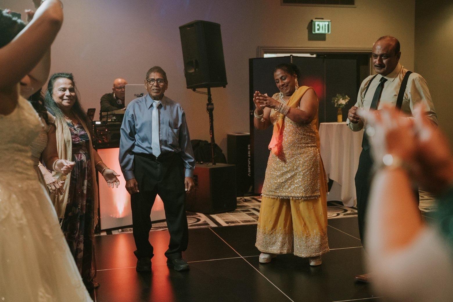 A group of people dancing on a stage