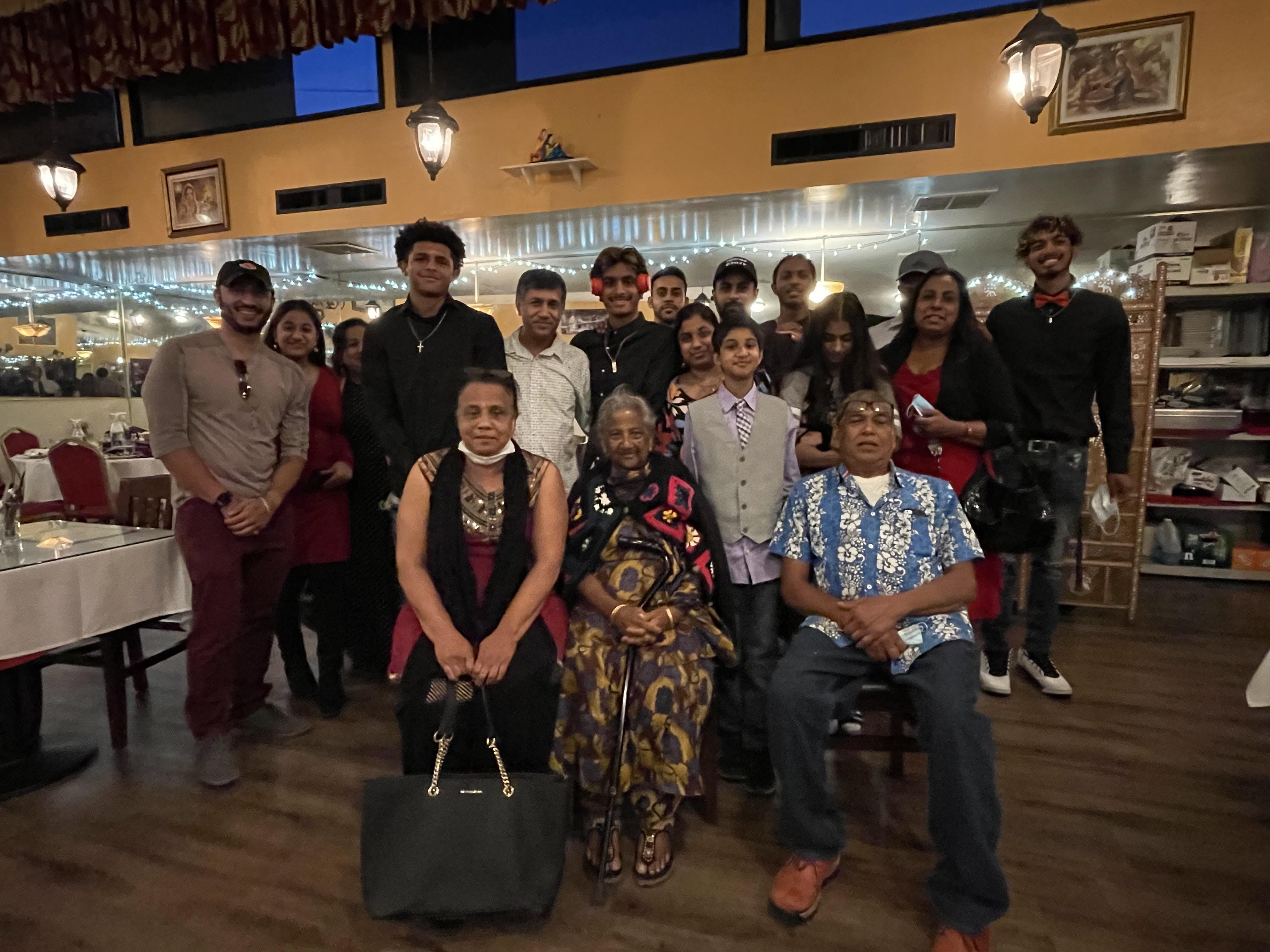 A group of people posing for a photo