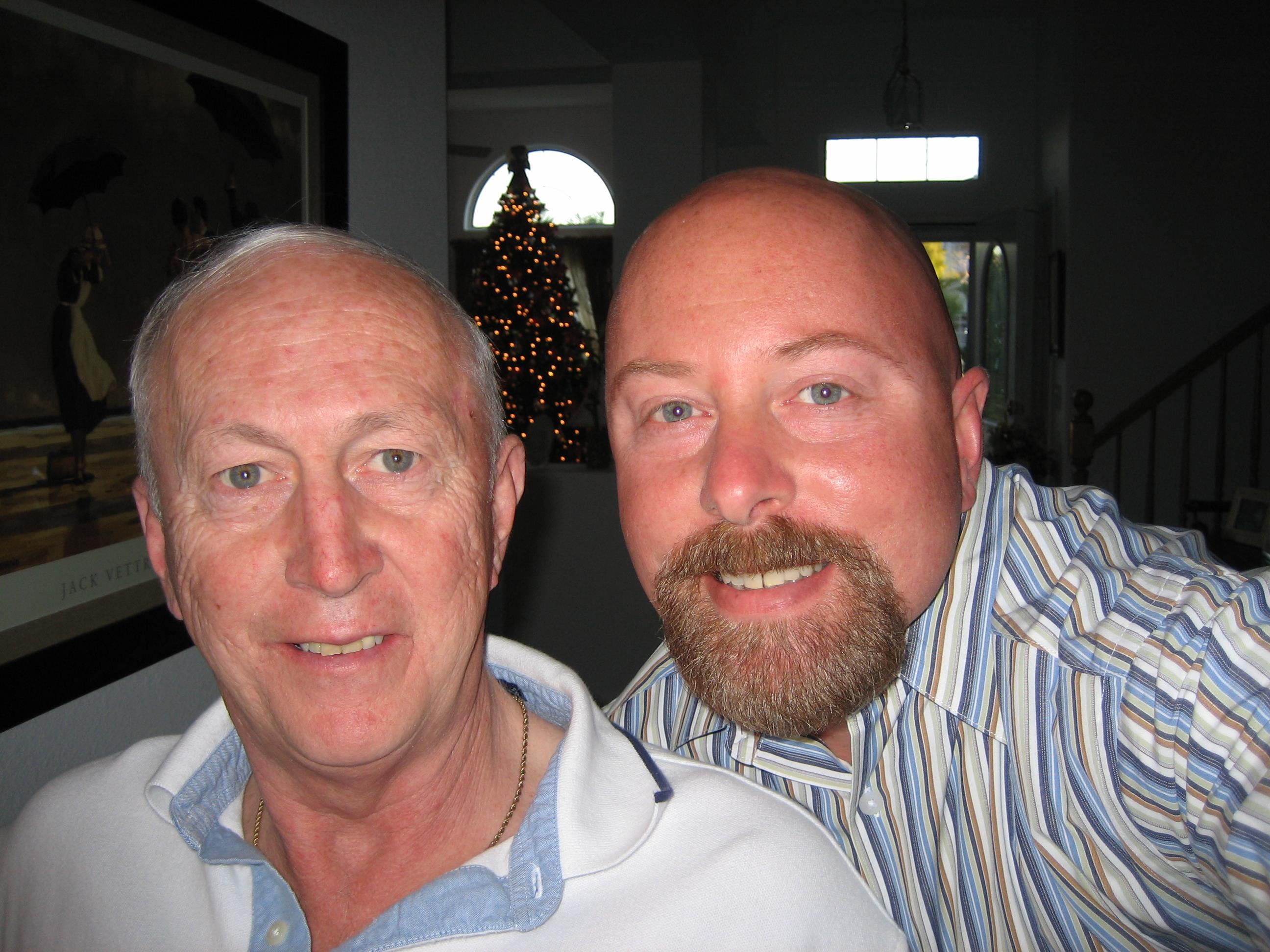 Two men posing for a picture