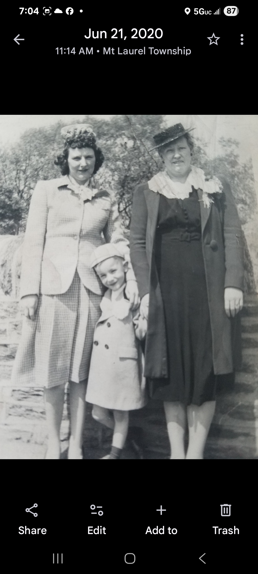 A group of women and a child posing for a photo