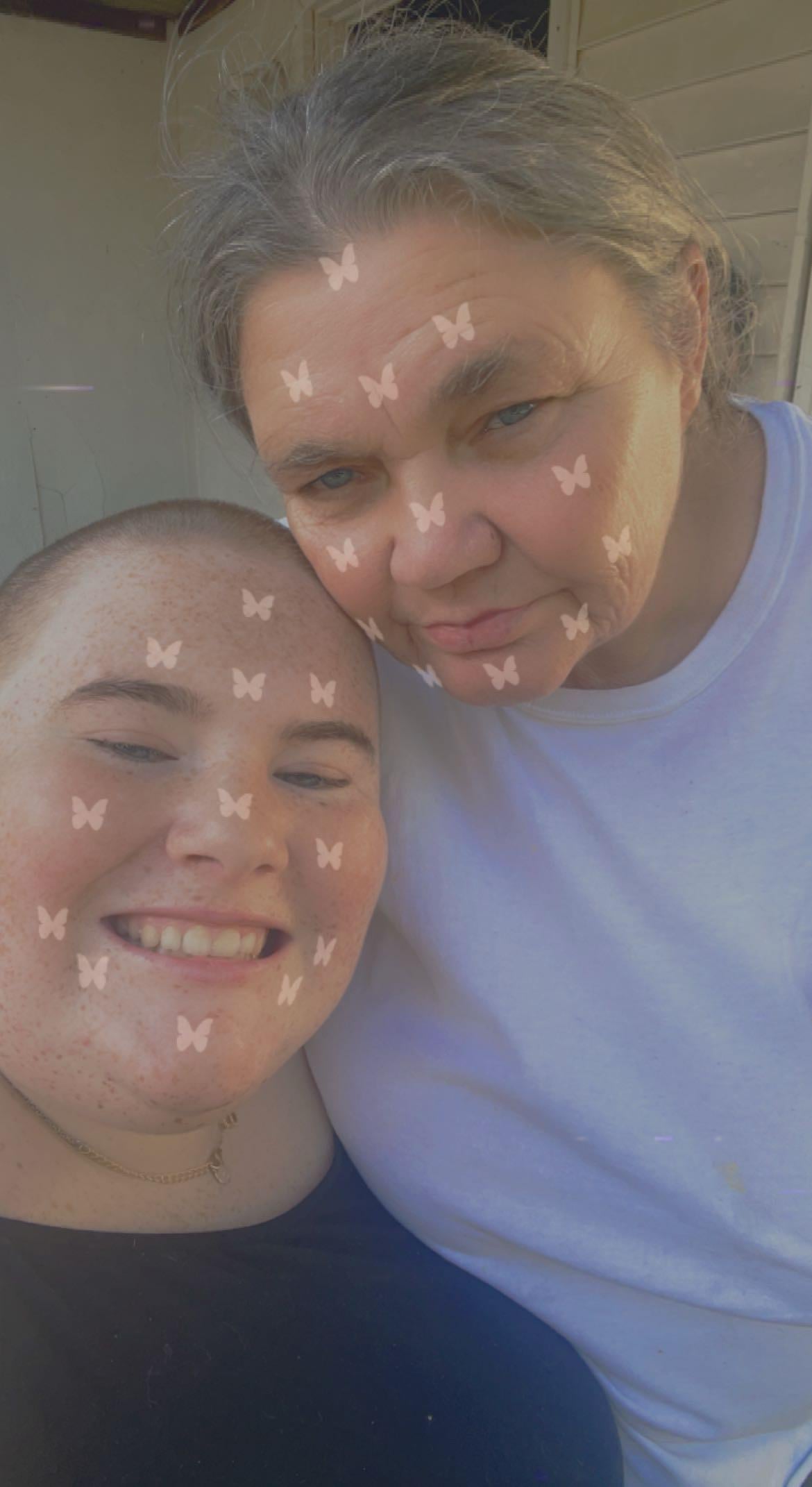 A man and woman taking a selfie