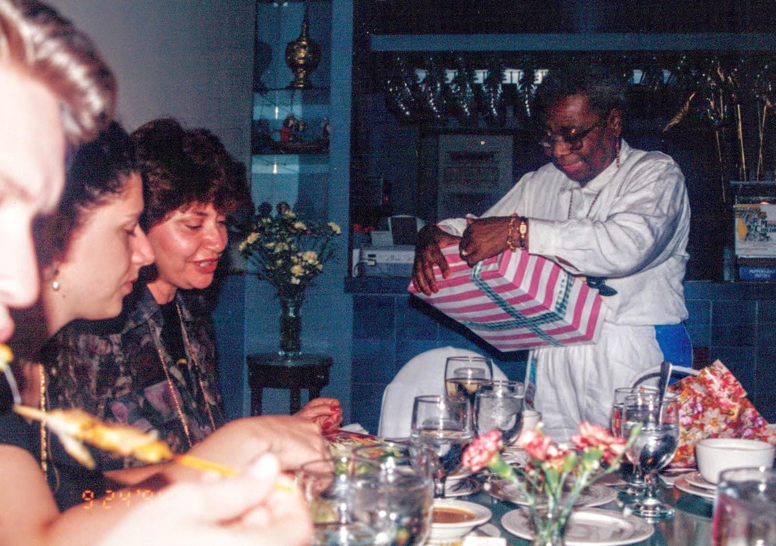 A man holding a gift box
