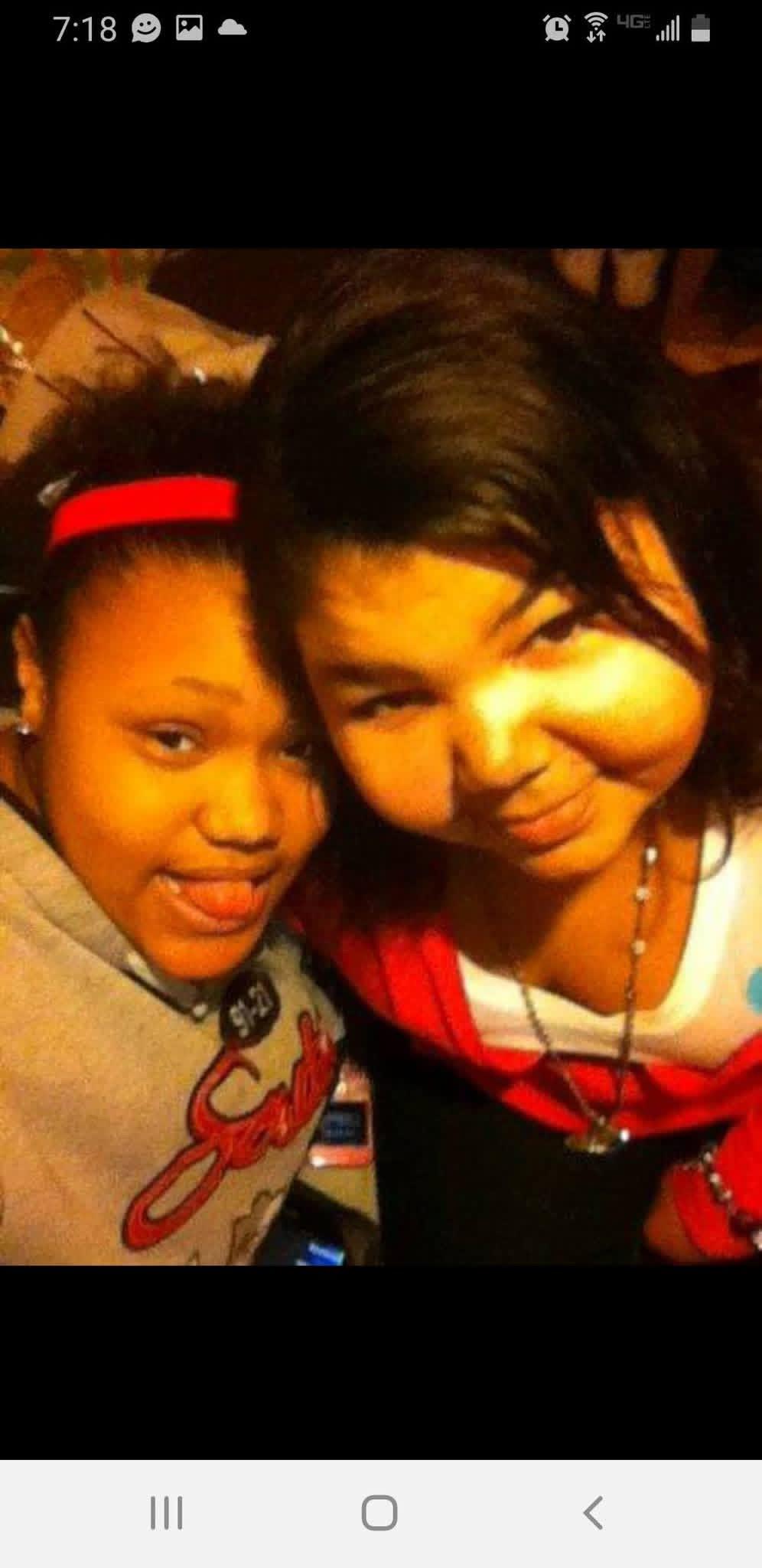 A selfie of two girls