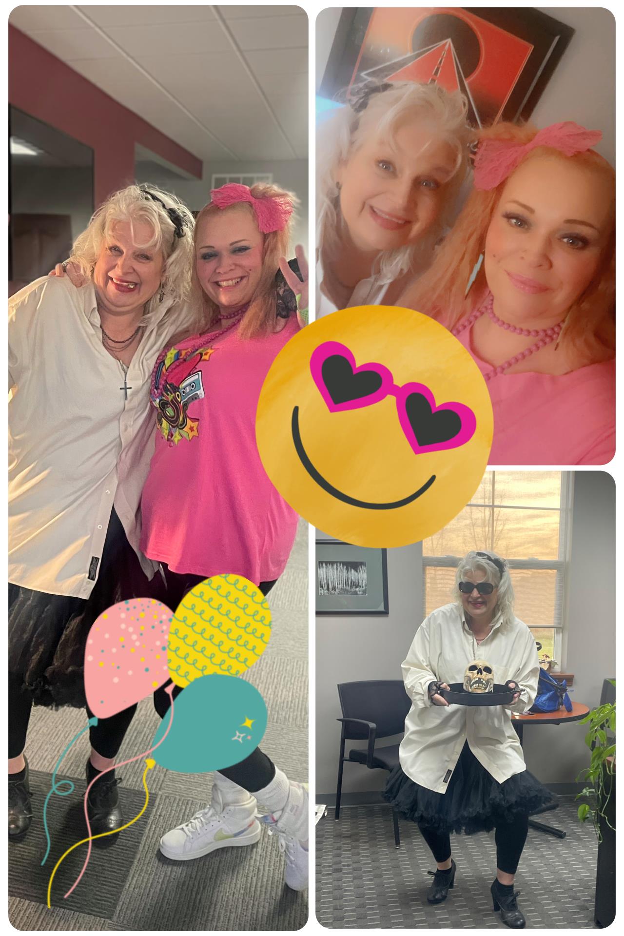 A collage of women posing for a picture