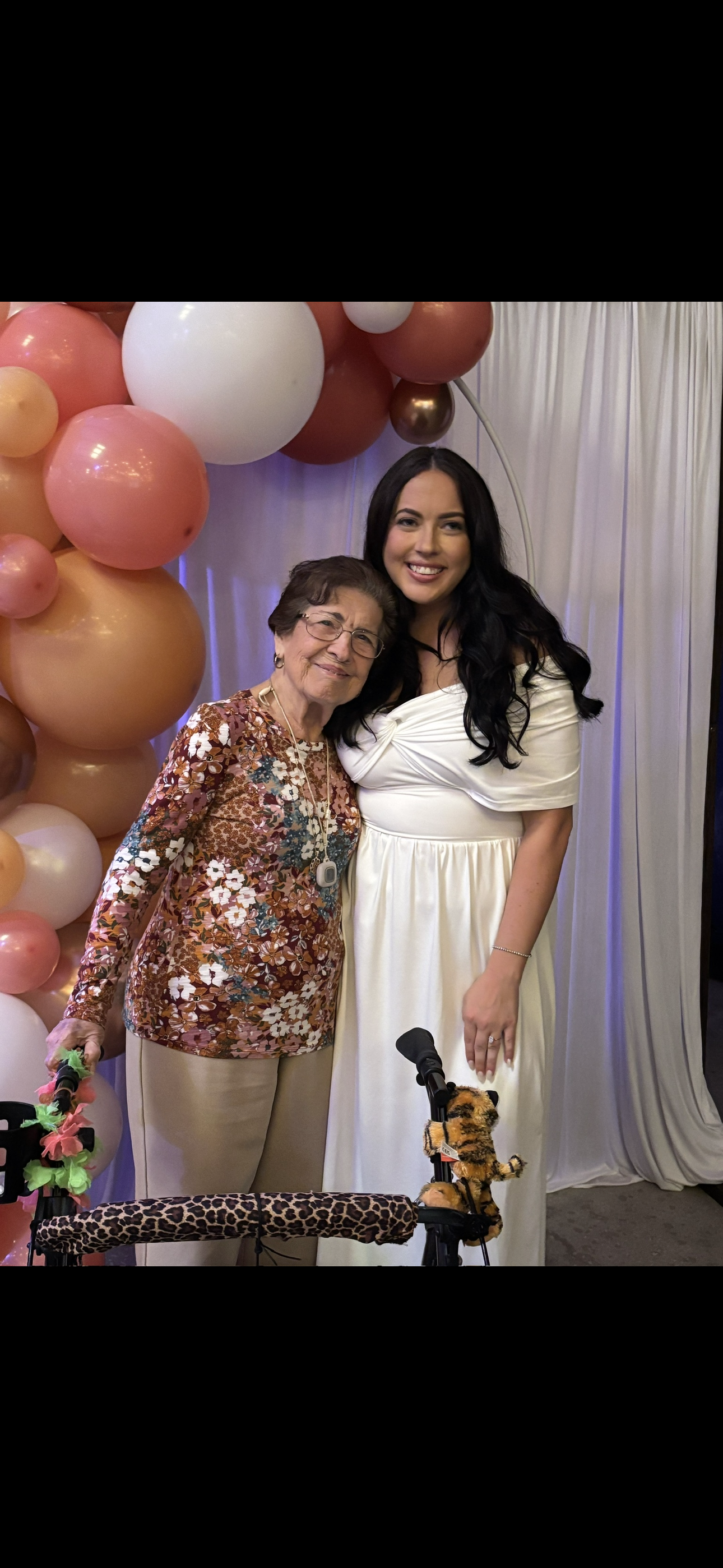 Two women standing next to each other