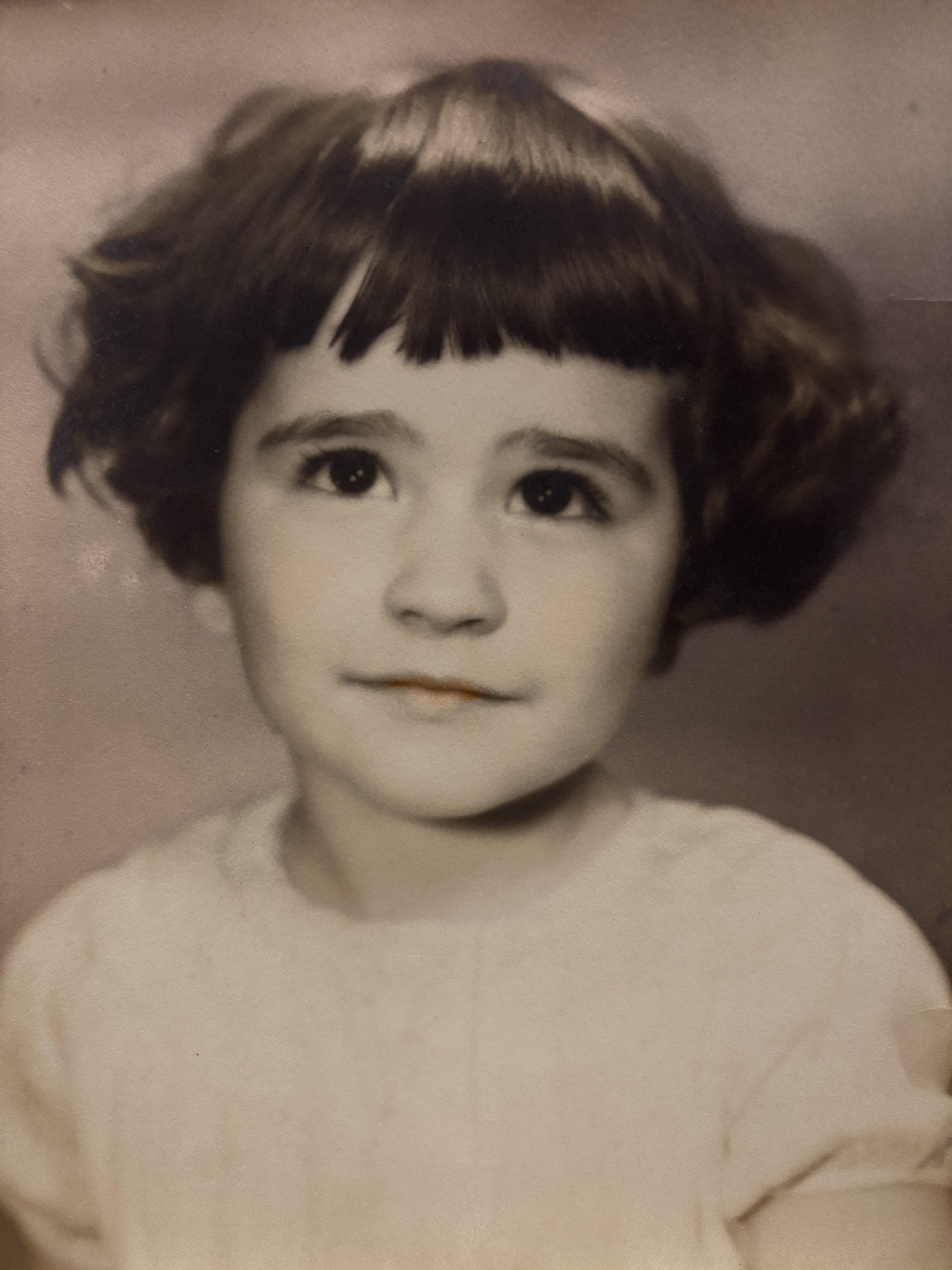 A close-up of a child