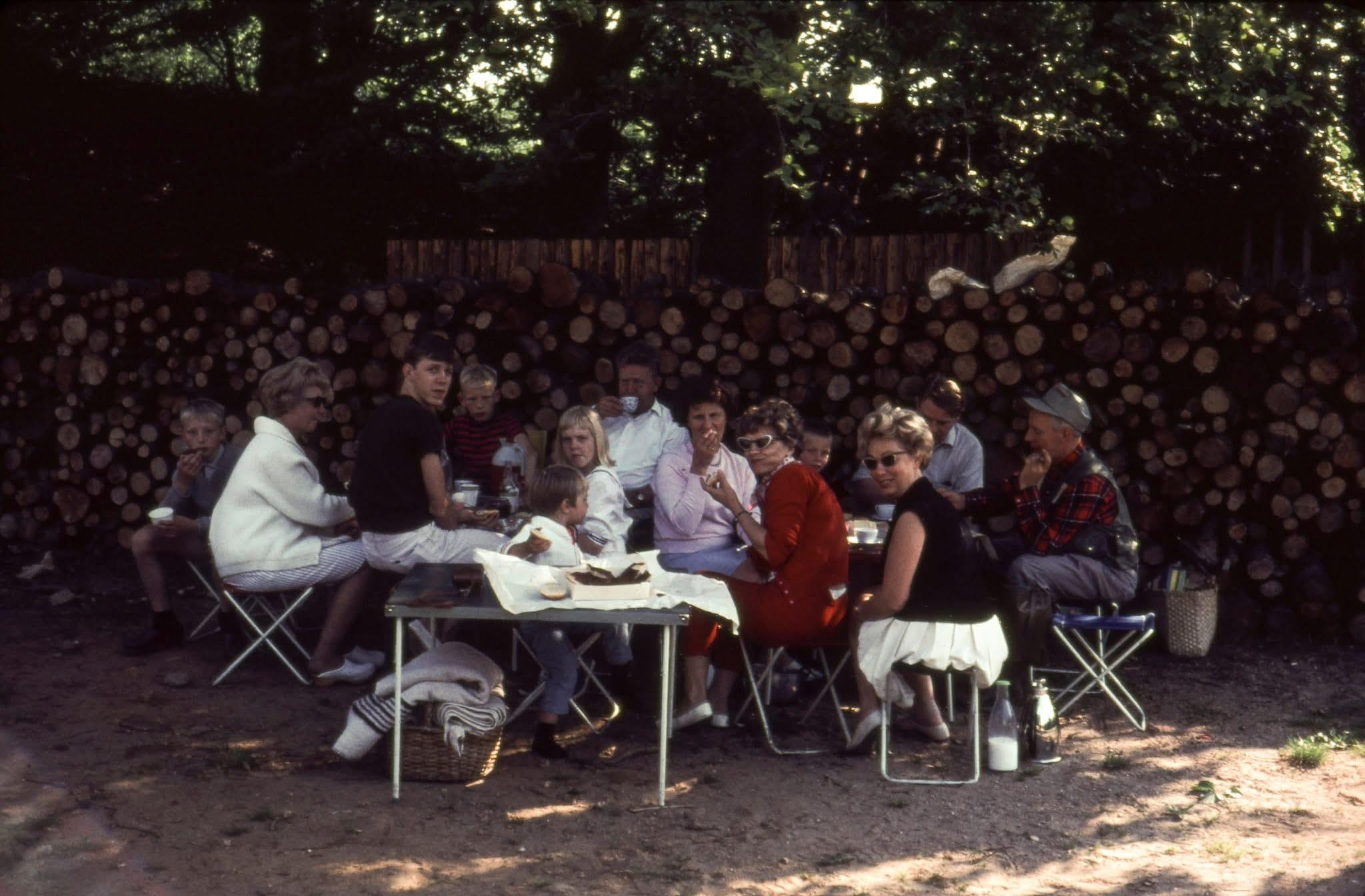 A group of people sitting around a table