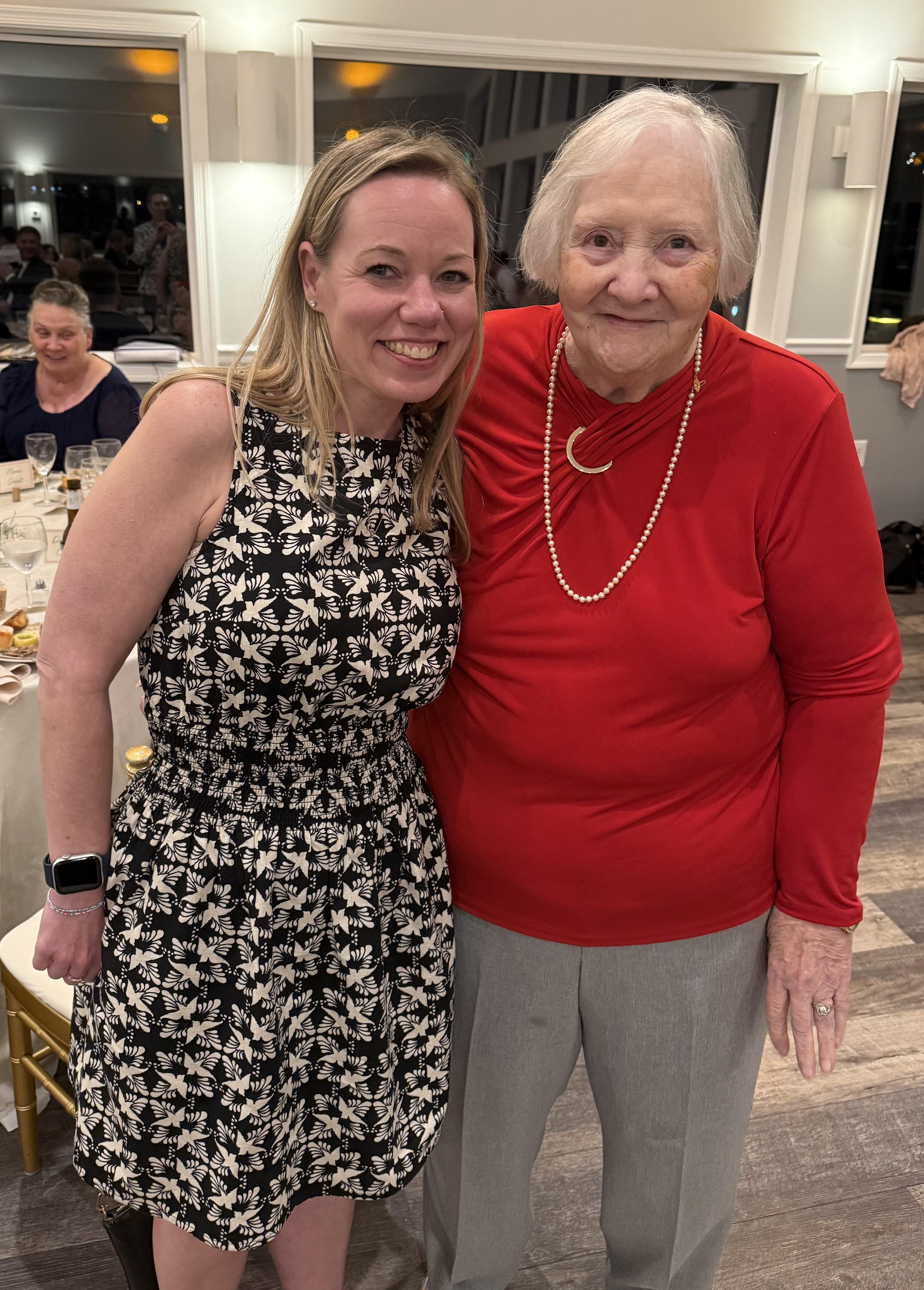 Two women posing for a picture