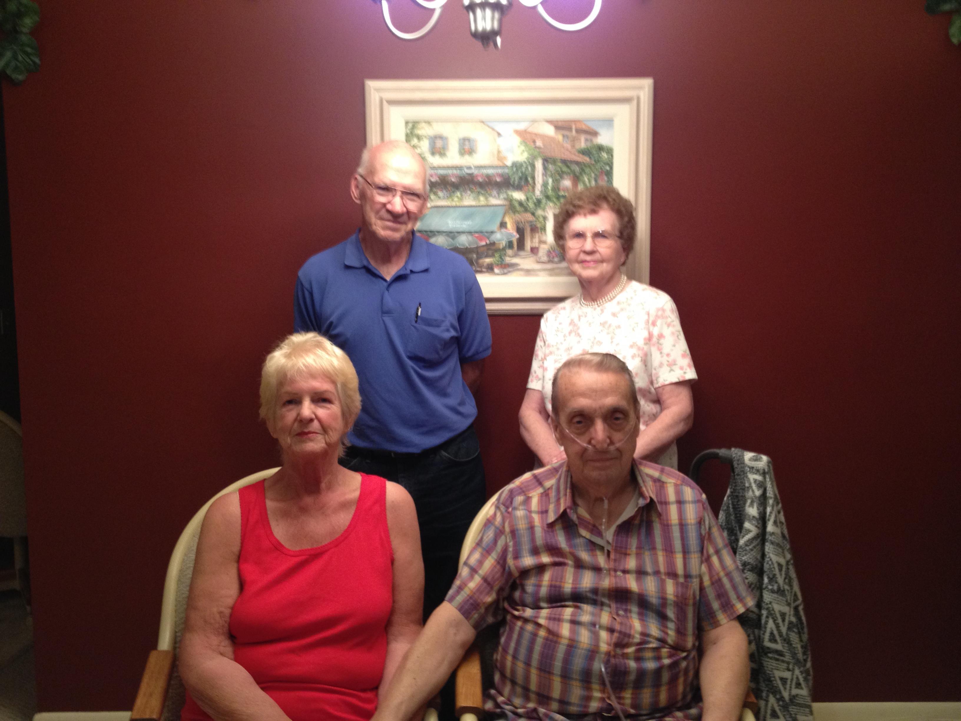A group of people posing for a photo