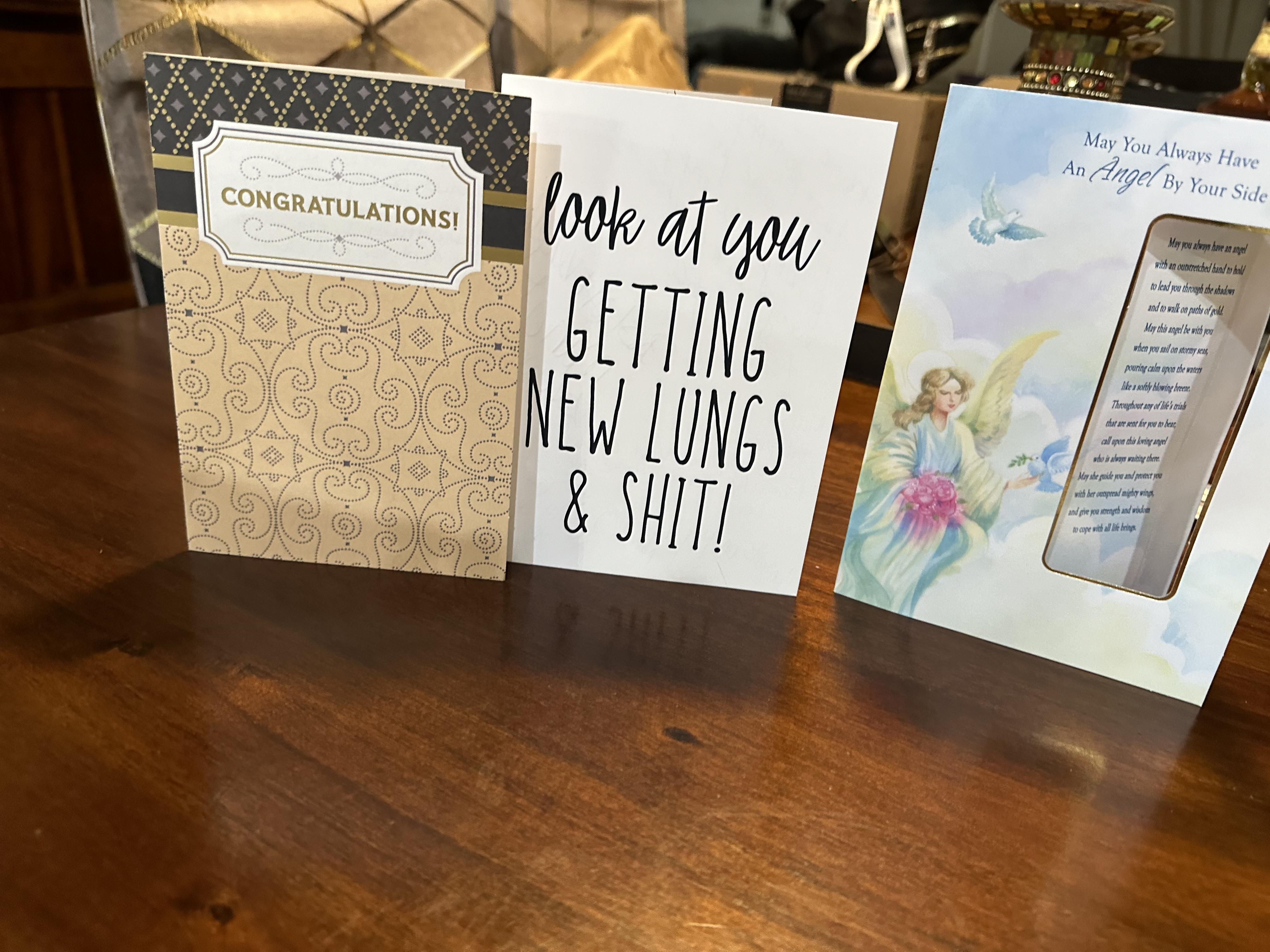 A group of cards on a table