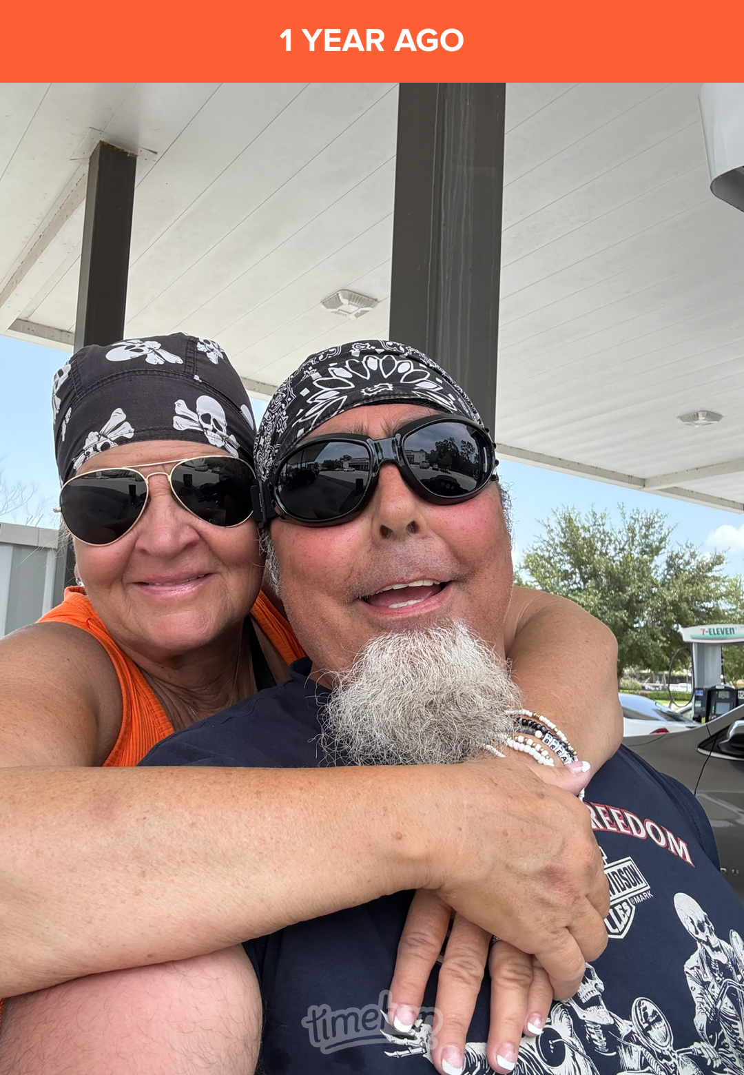 A man and woman taking a selfie