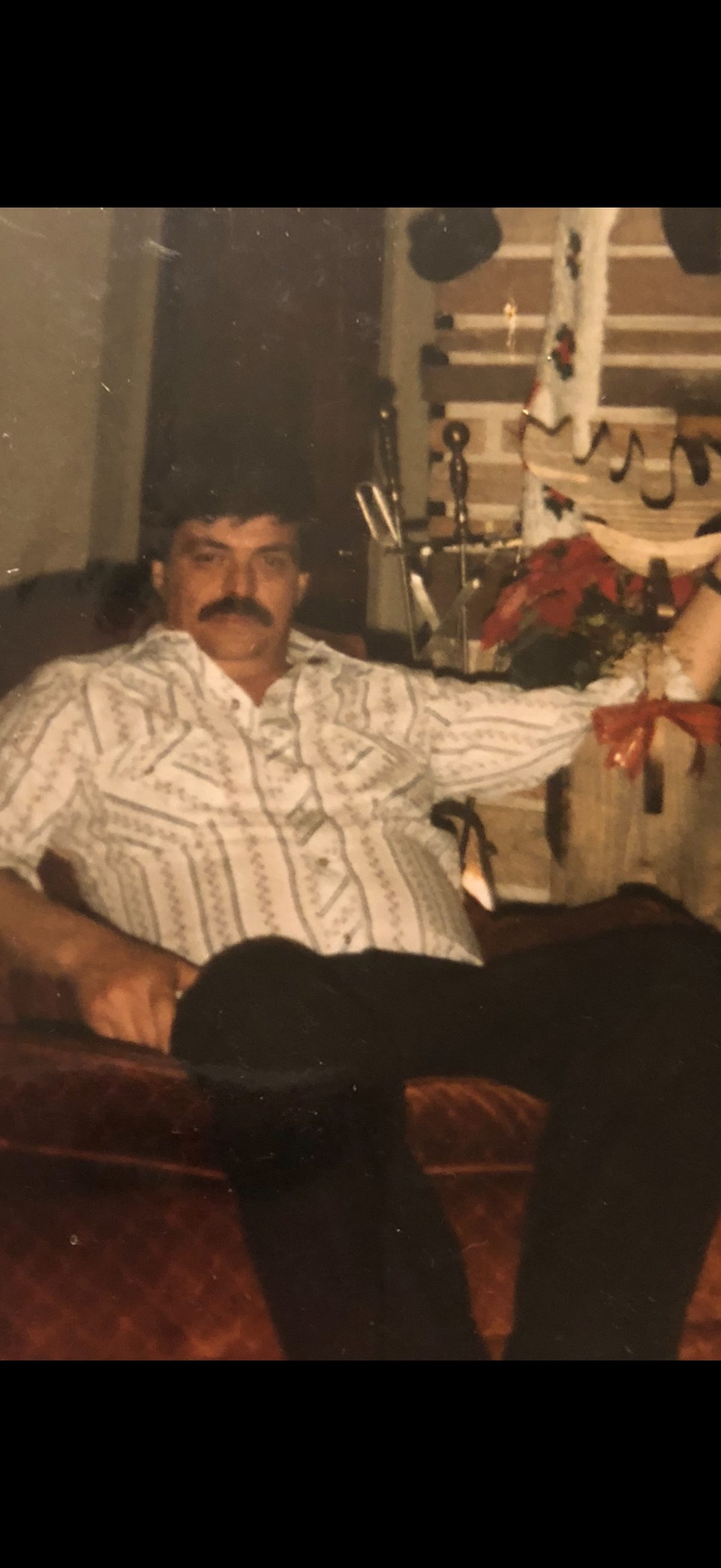 A man sitting in a chair