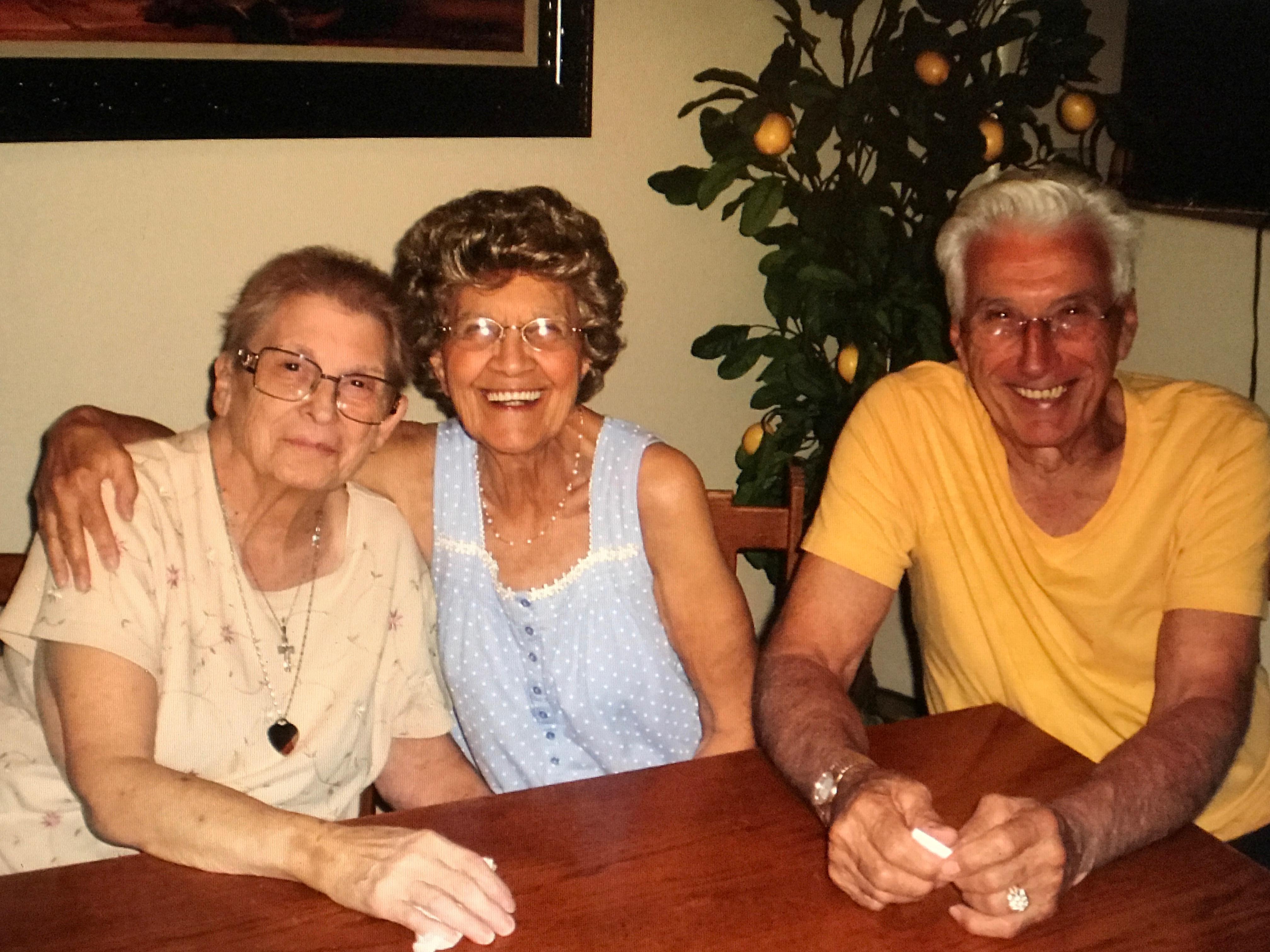 A group of people sitting at a table