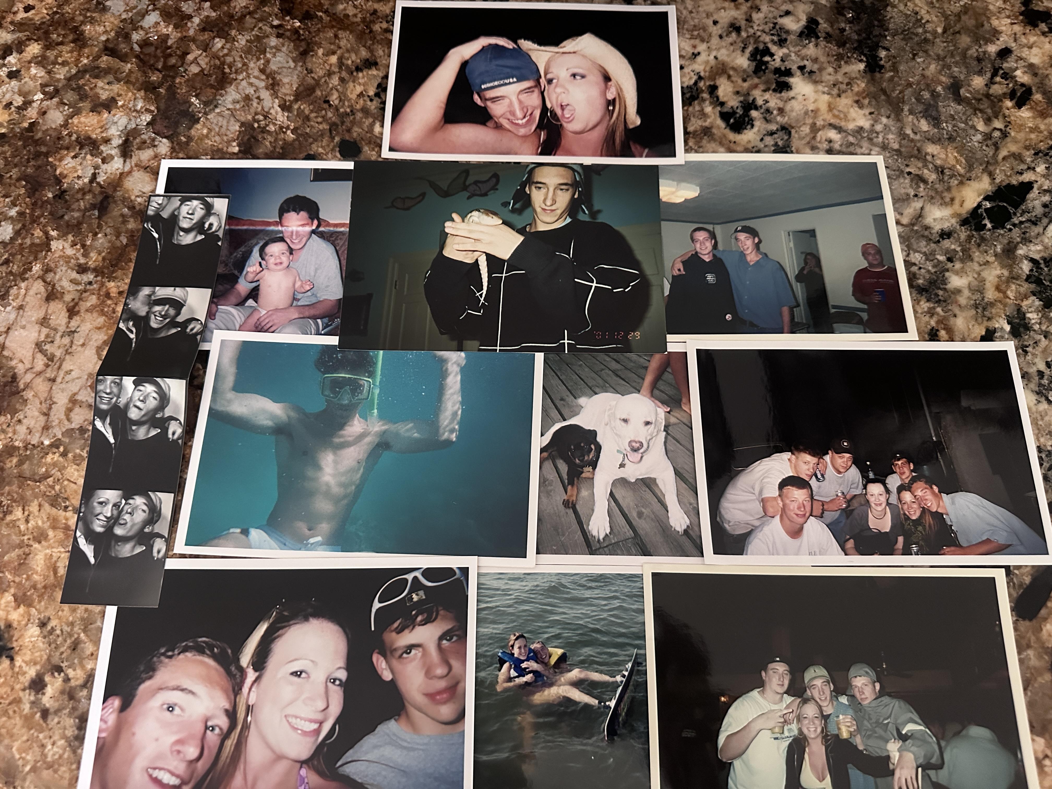 A group of photos of people