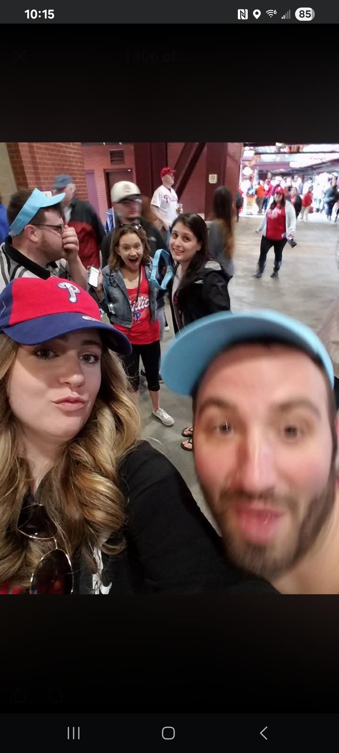 A group of people taking a selfie