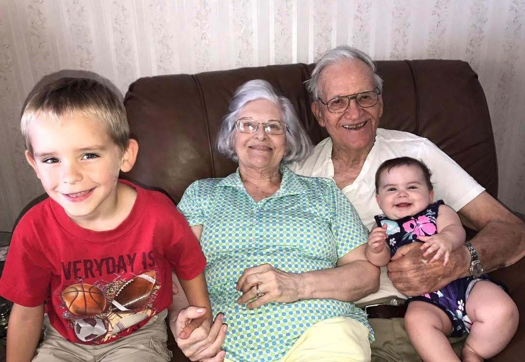 A group of people sitting on a couch