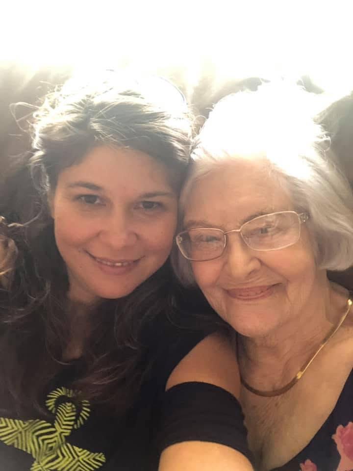 Two women taking a selfie