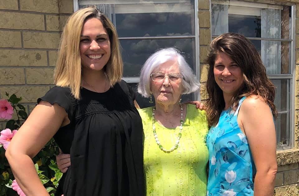 A group of women posing for a picture