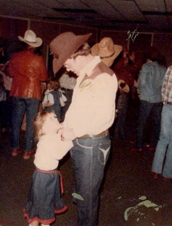 A man holding a child
