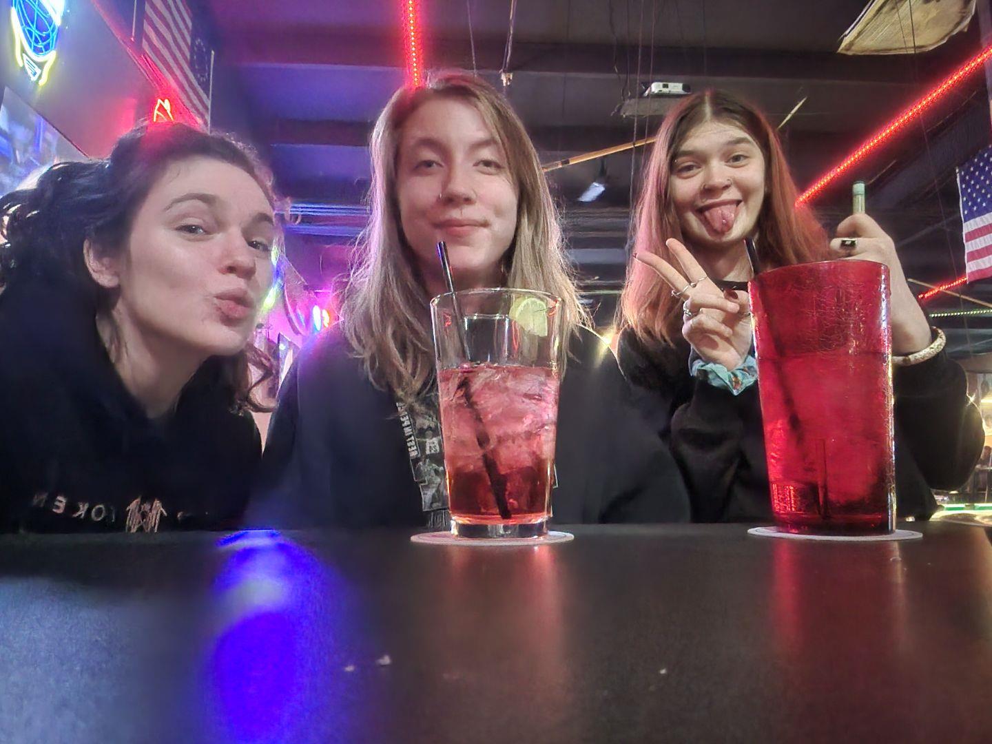 A group of girls posing for a picture