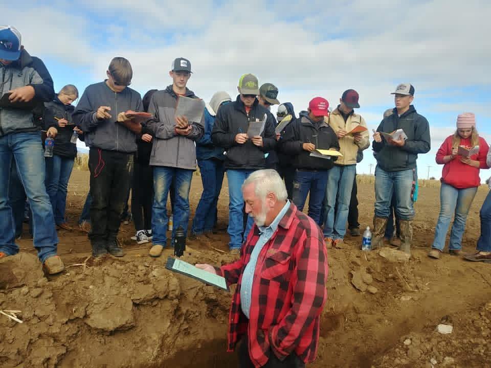 A group of people standing in a line