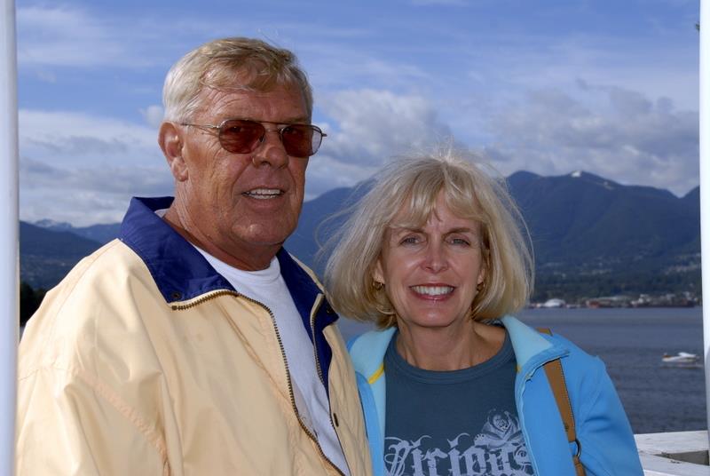 A man and woman standing together