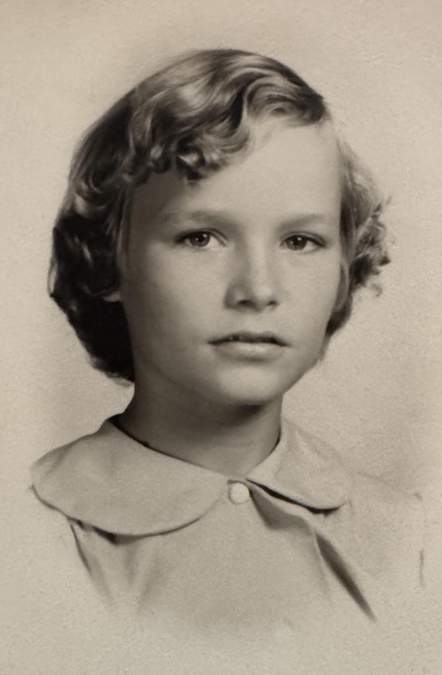 A close-up of a young boy