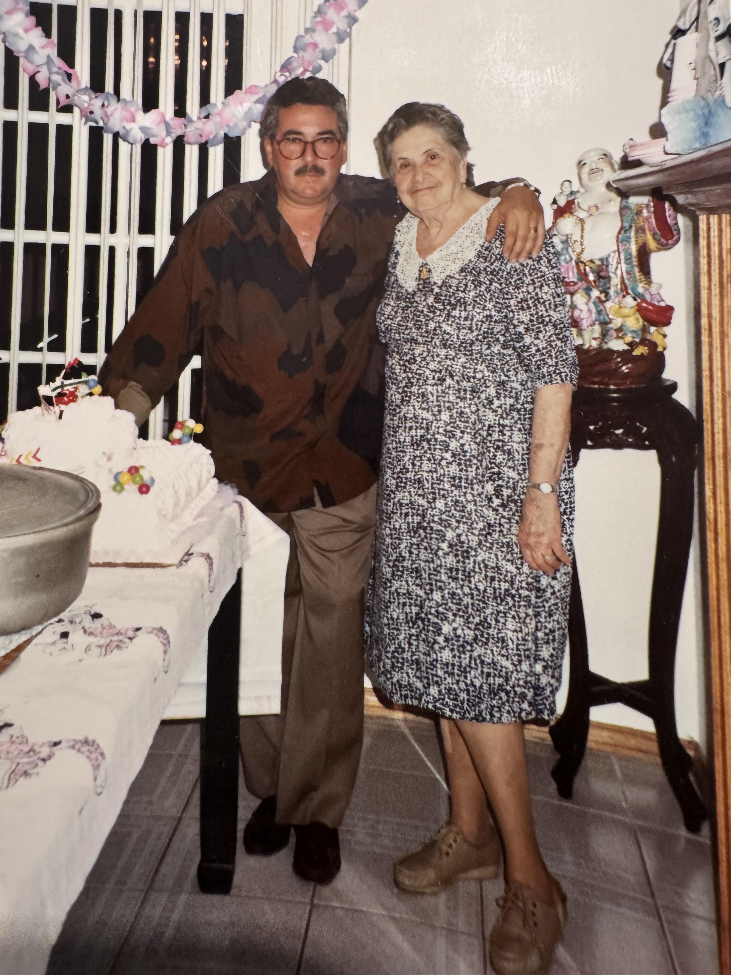 A man and woman standing next to each other