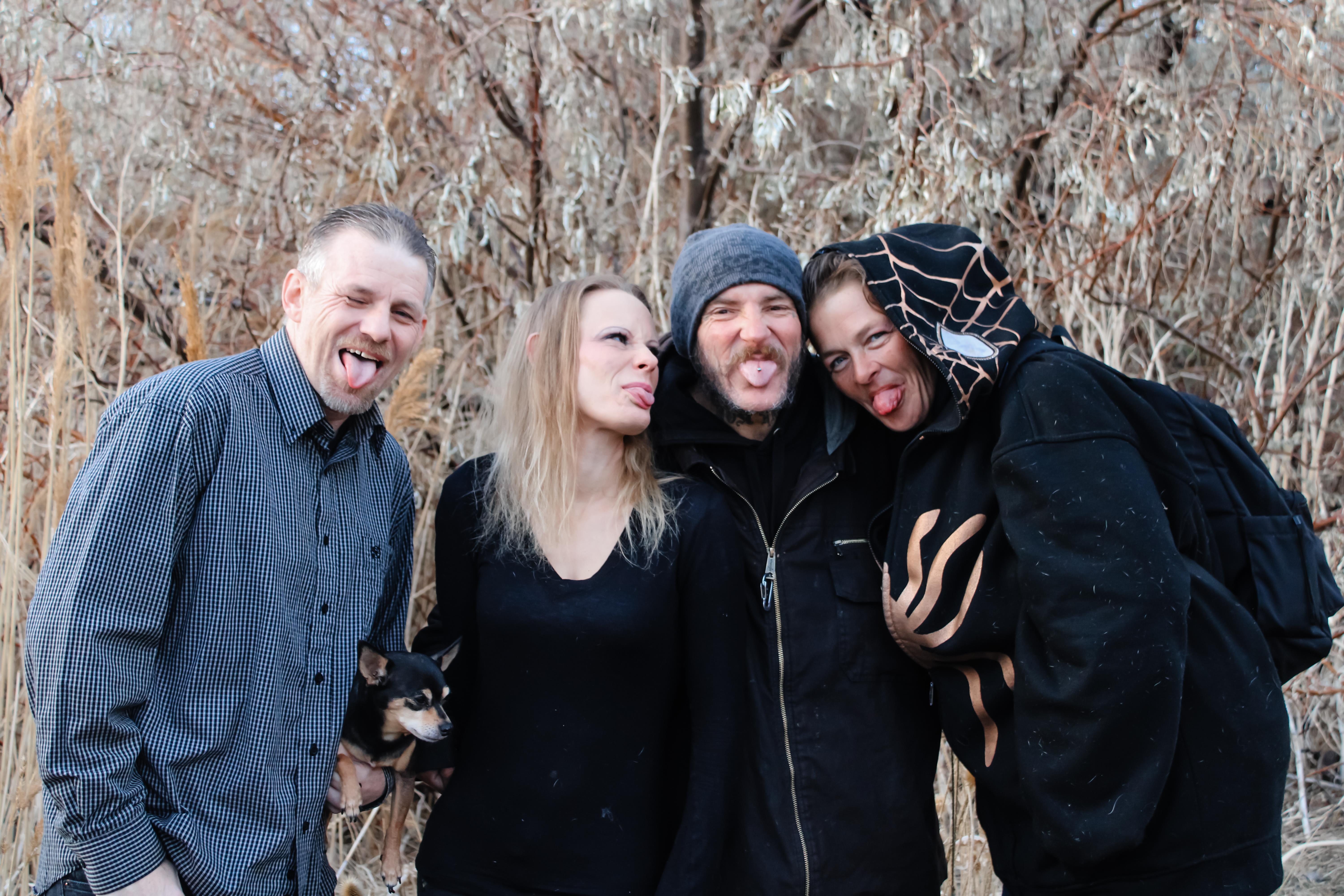 A group of people posing for a picture