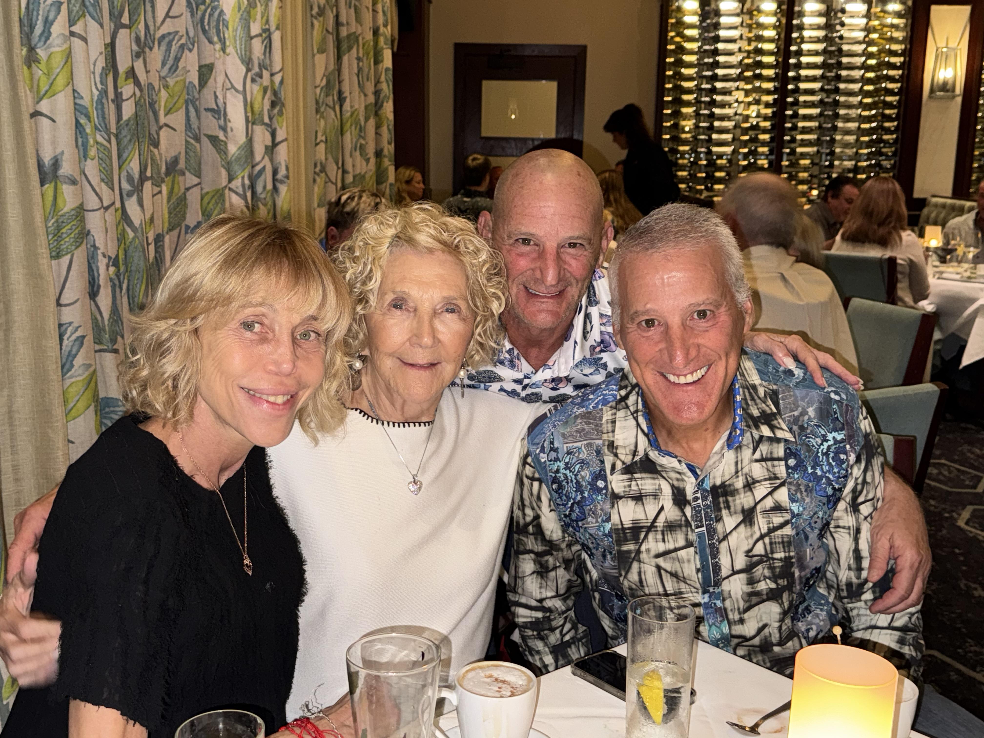 A group of people sitting at a table