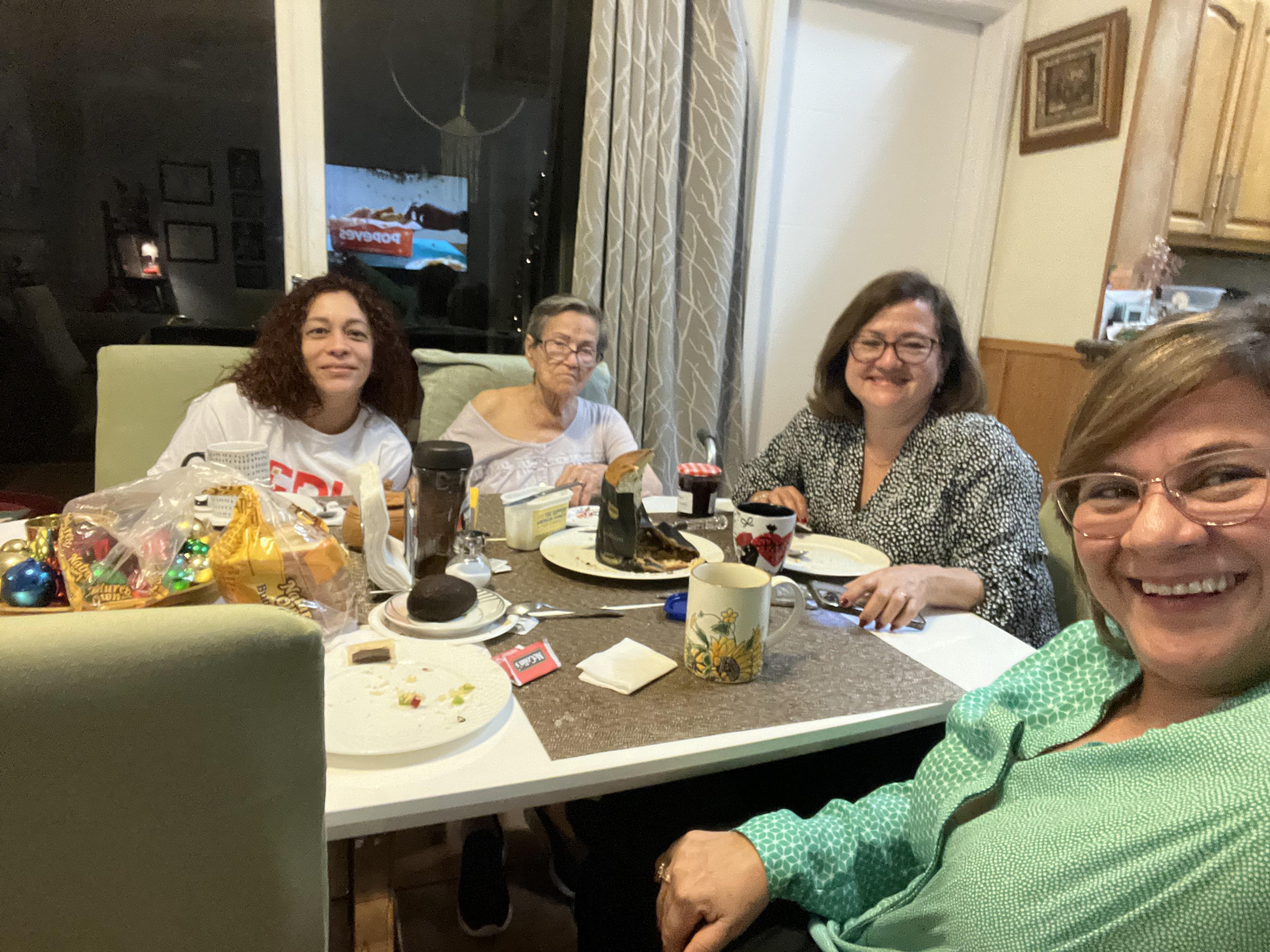 A group of women sitting at a table