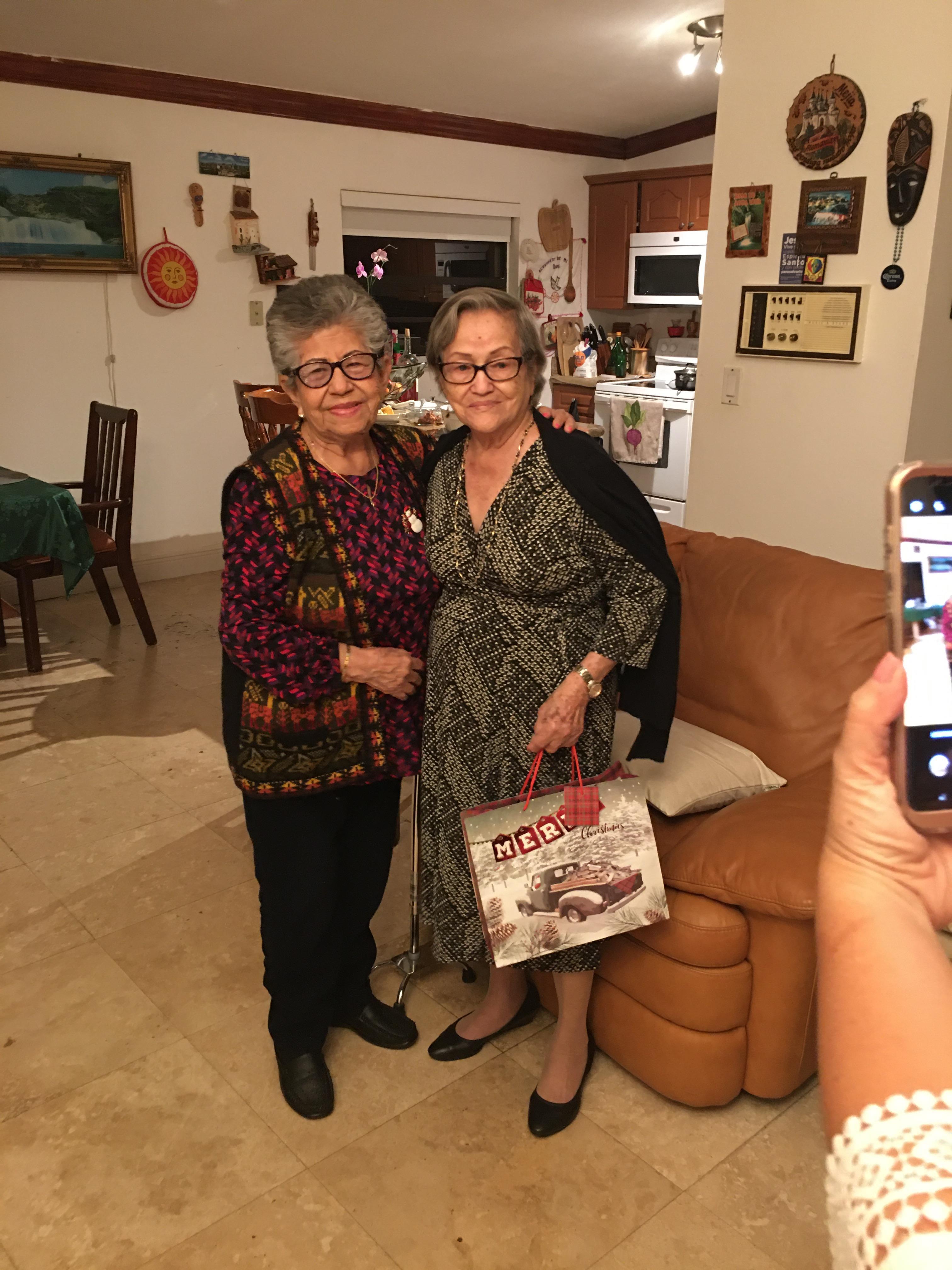 Two women posing for a picture