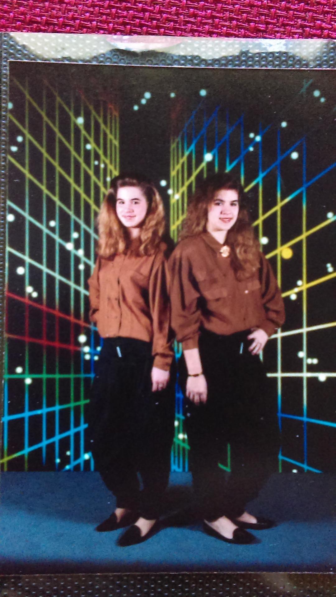 Two women posing for a picture