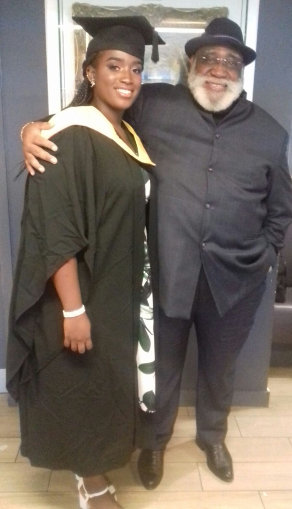 A man and woman standing together