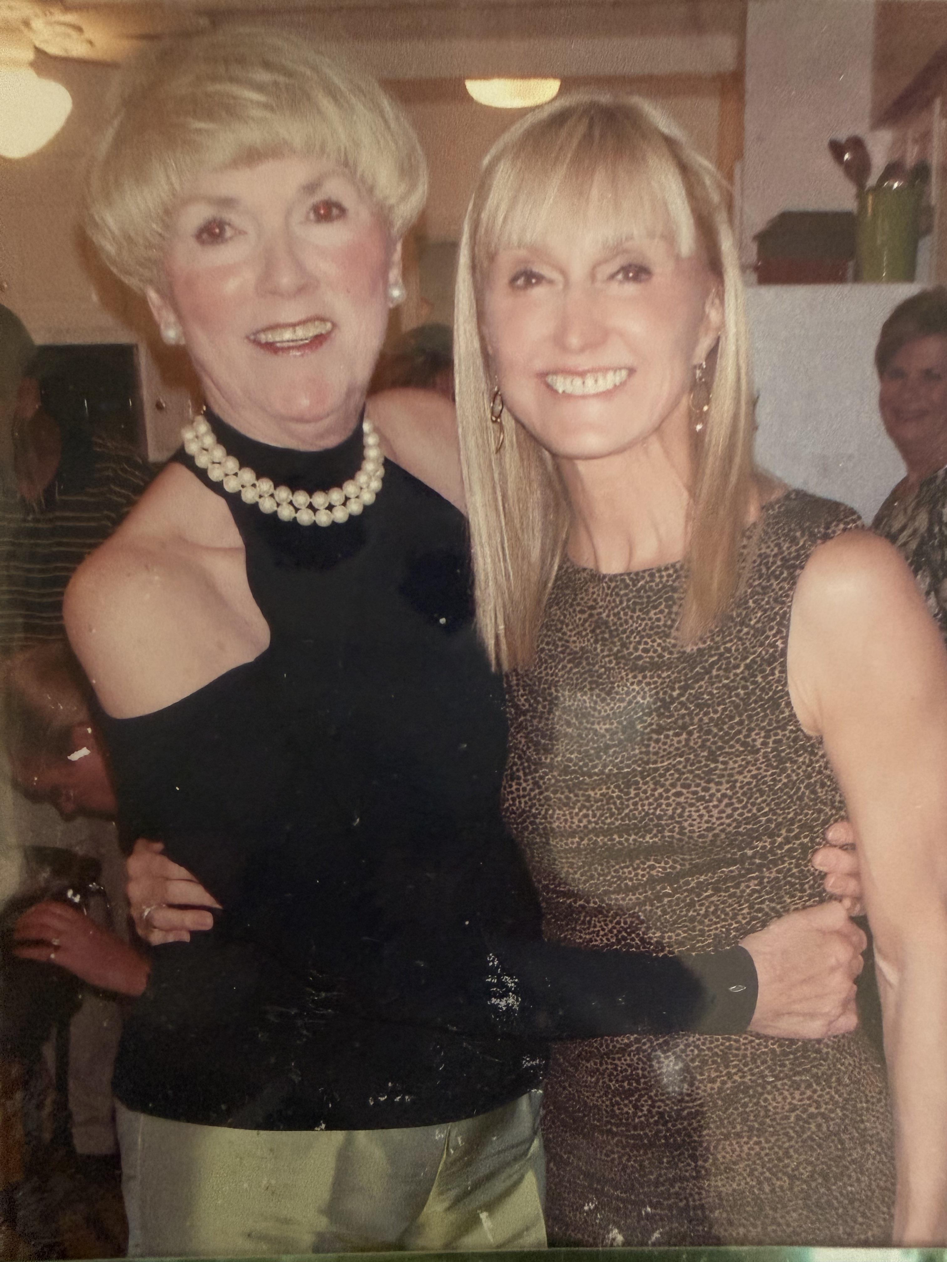 Two women posing for a picture