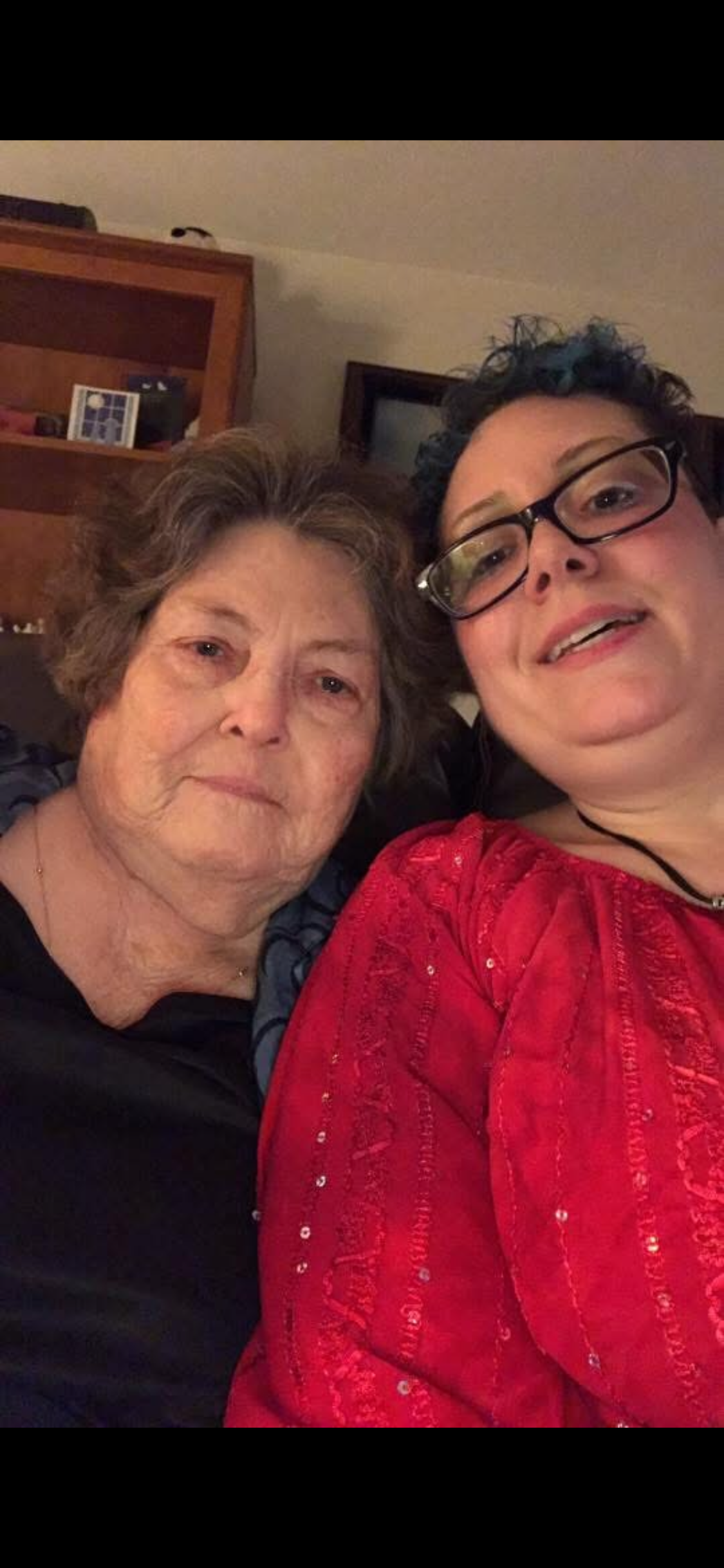 Two women taking a selfie