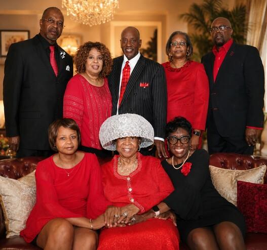 A group of people posing for a photo