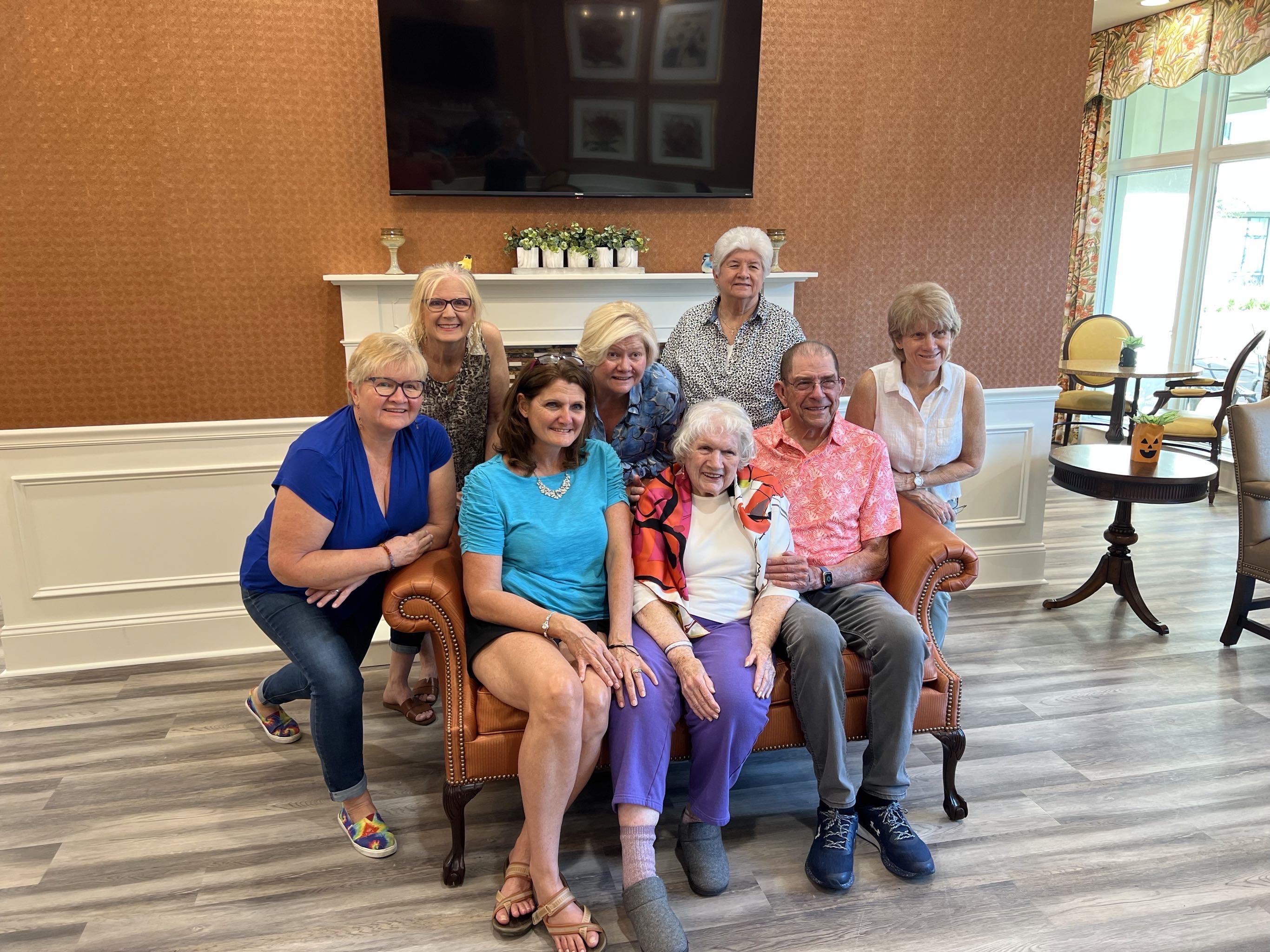 A group of people posing for a photo