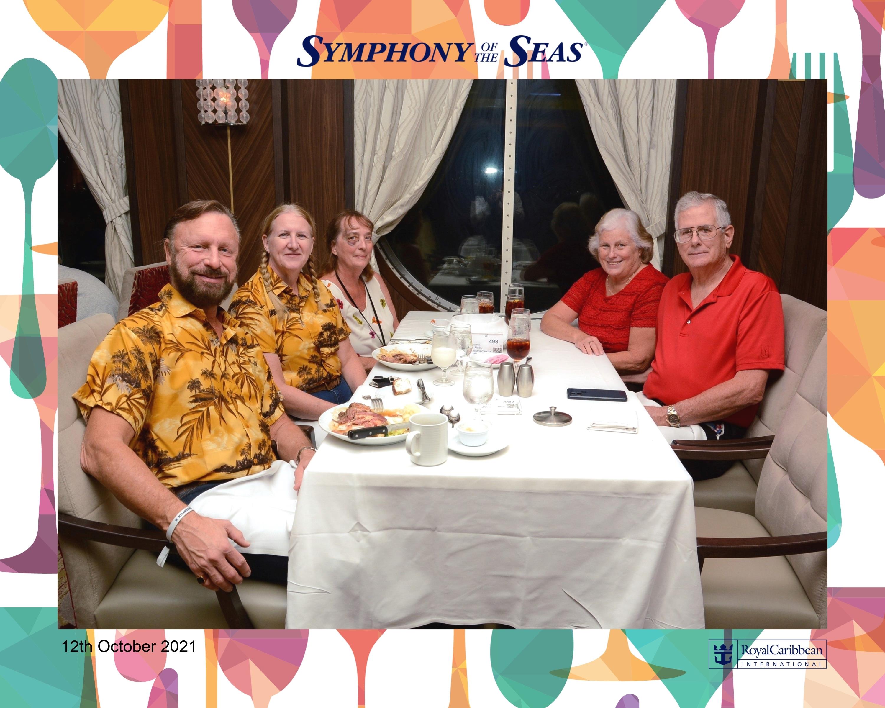 A group of people sitting at a table