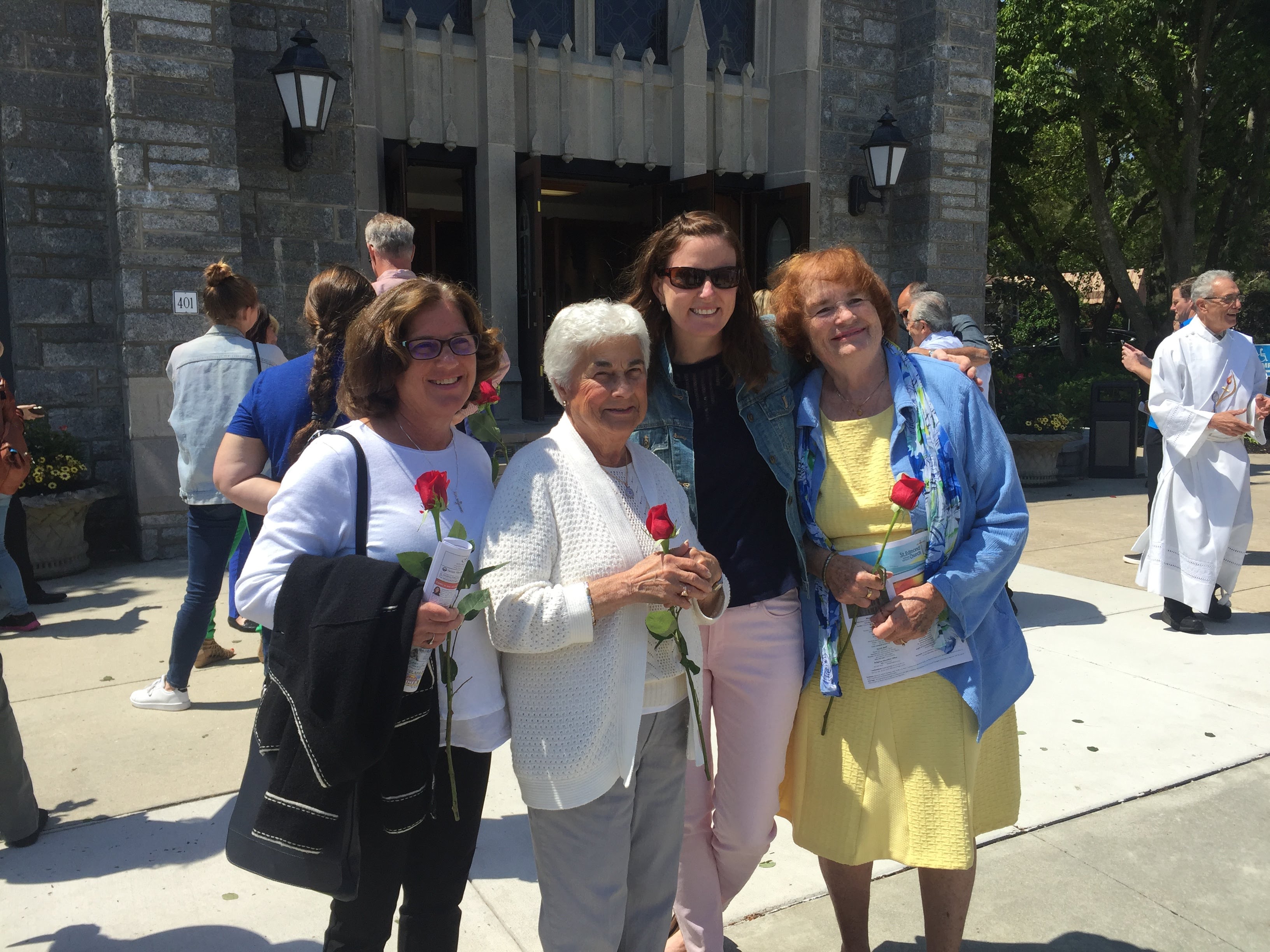 A group of women posing for a photo