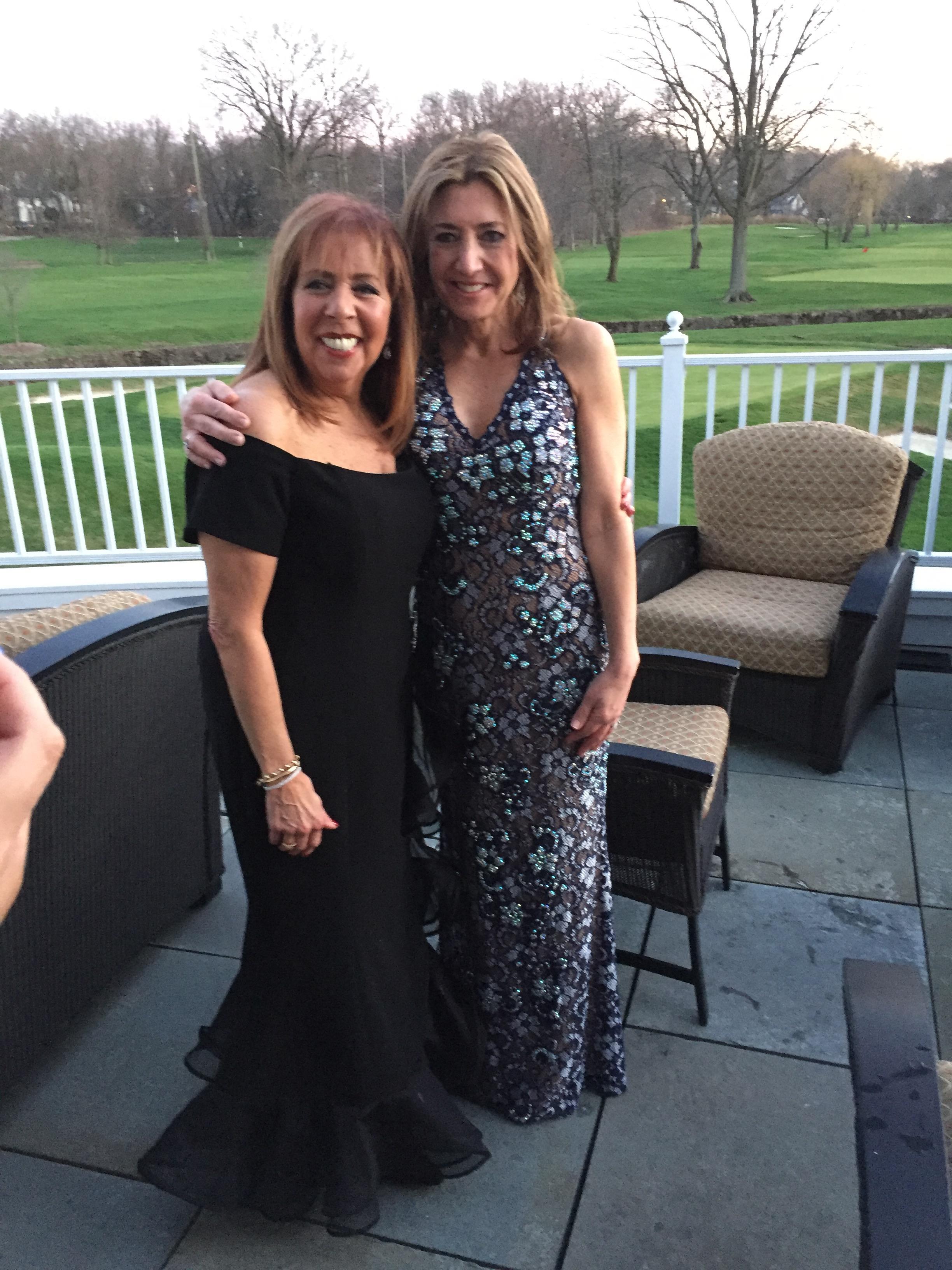 Two women posing for a picture