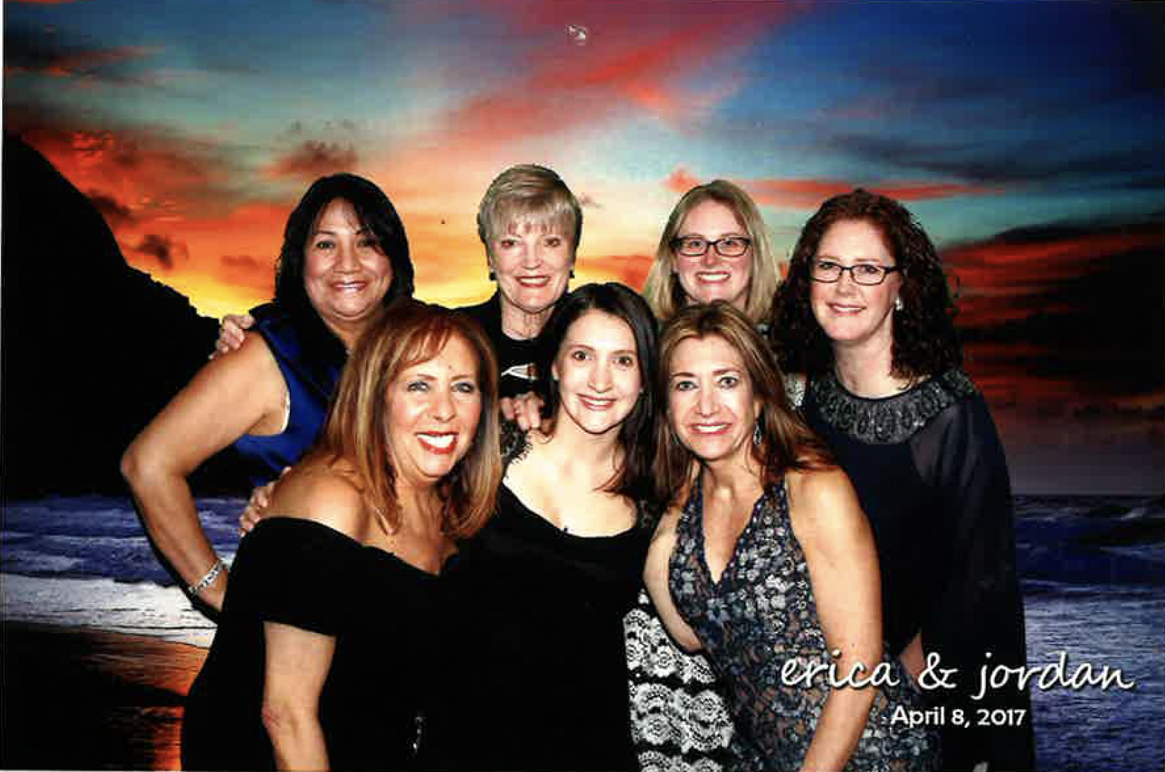 A group of women posing for a photo